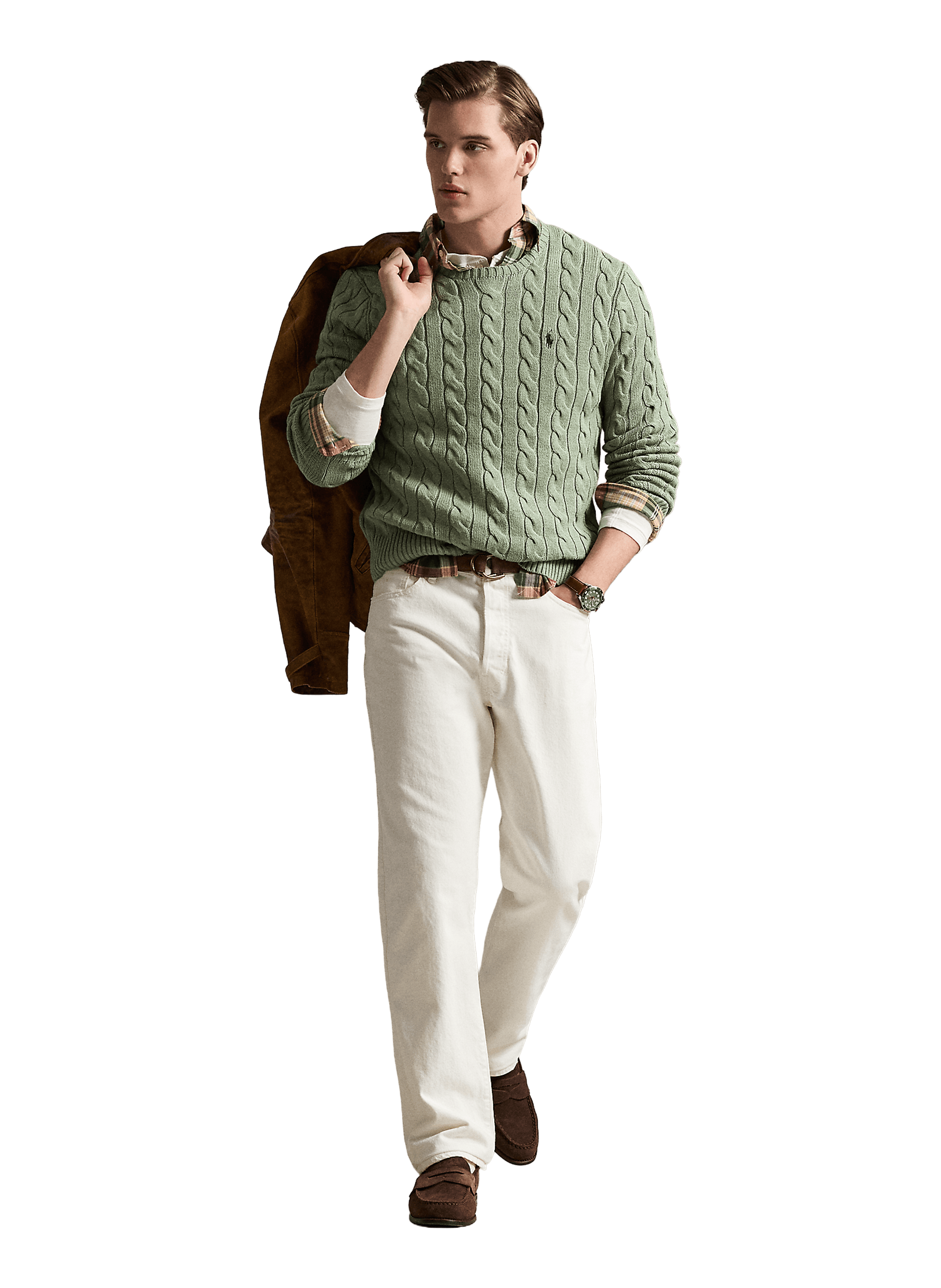 Cable knit jumper POLO RALPH LAUREN Green