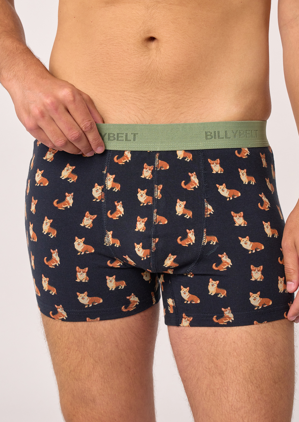 Boxer en coton biologique BILLYBELT Bleu