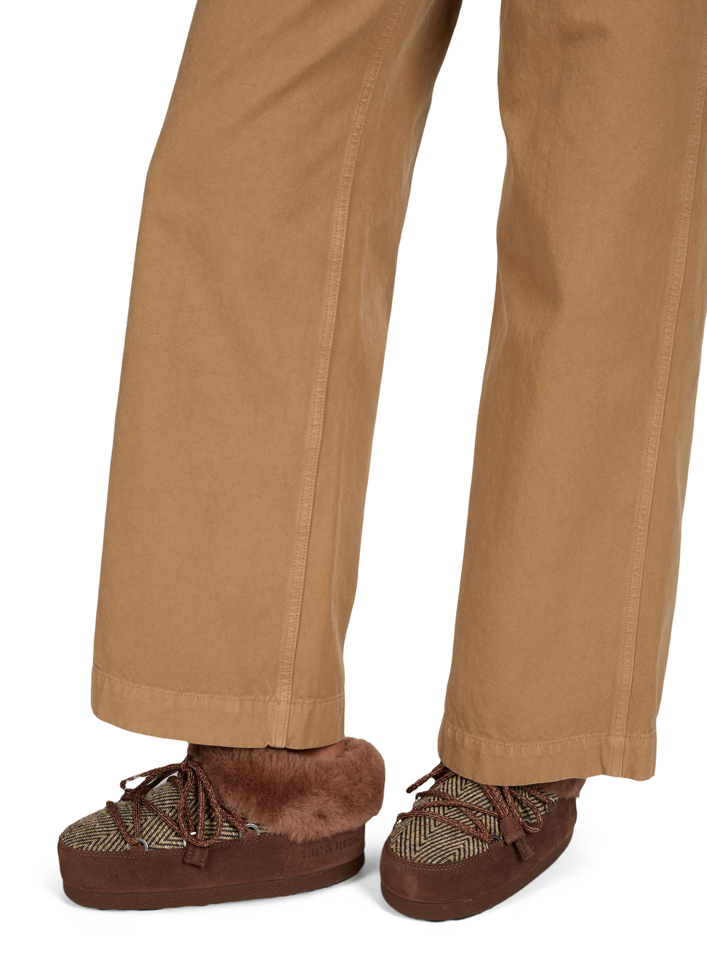 Chalet fur mules MOON BOOT Brown