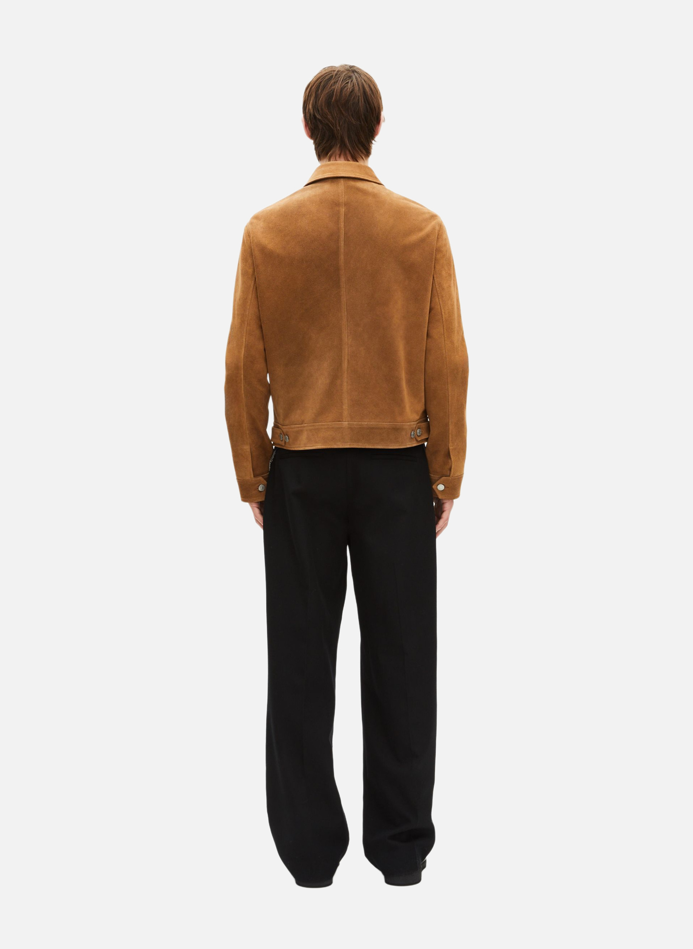 Blouson en suède THE KOOPLES Marron