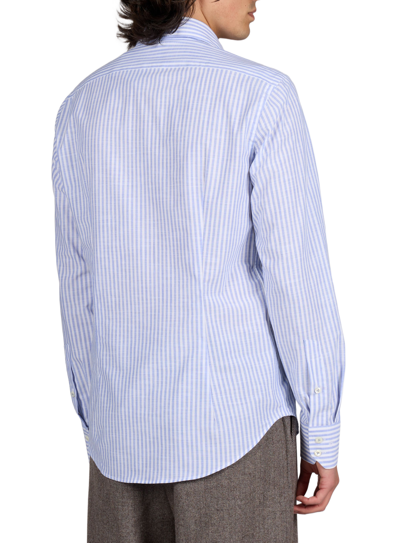 Chemise rayée slim en coton VAN LAACK Bleu