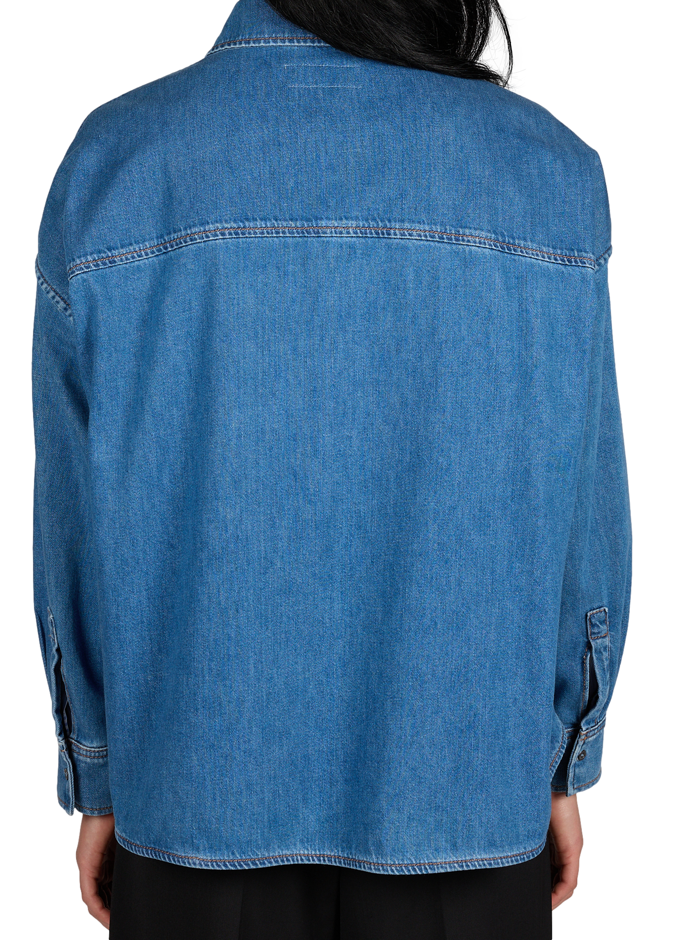 Chemise denim en coton MAX MARA WEEK END Bleu