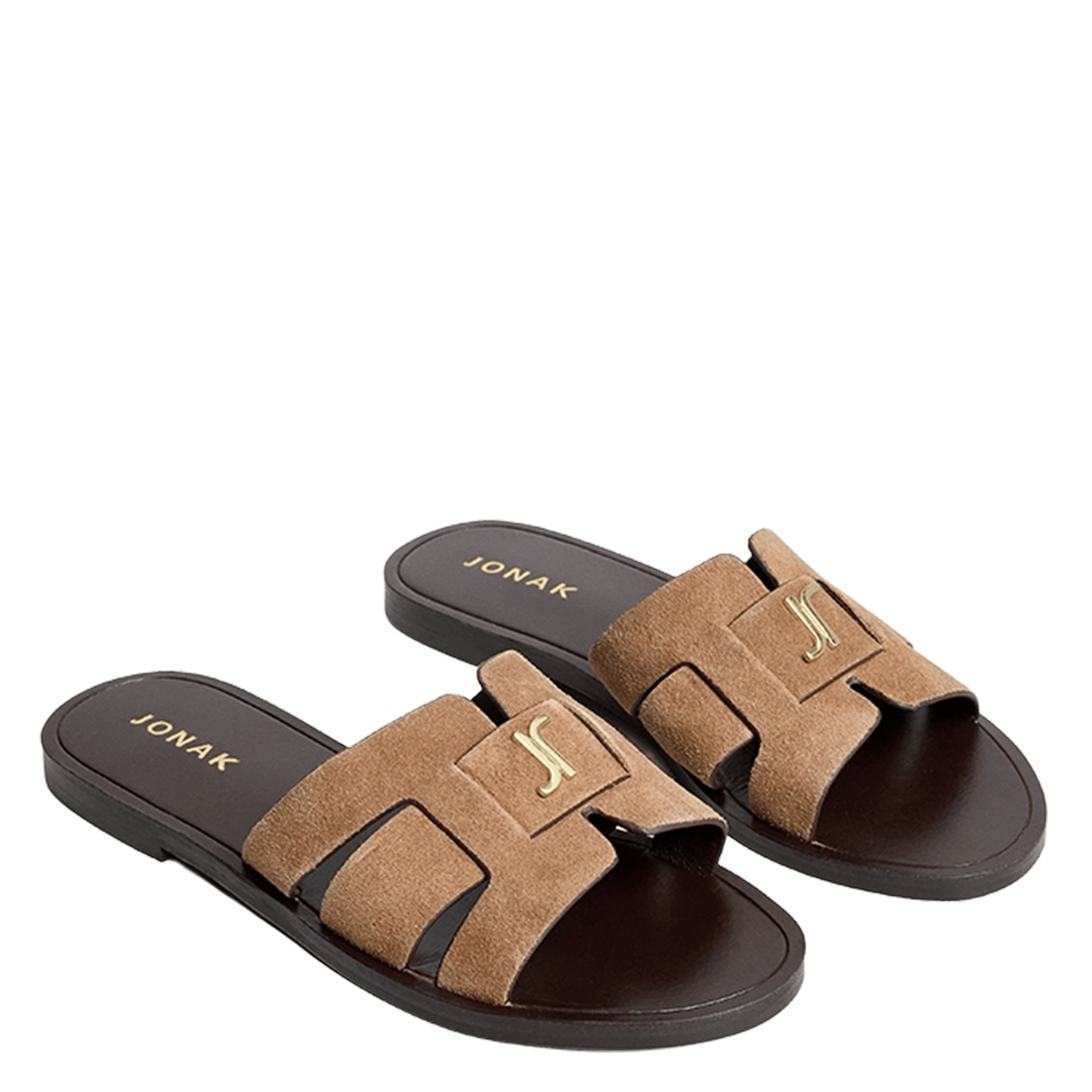 Plagettes en cuir weil JONAK Marron