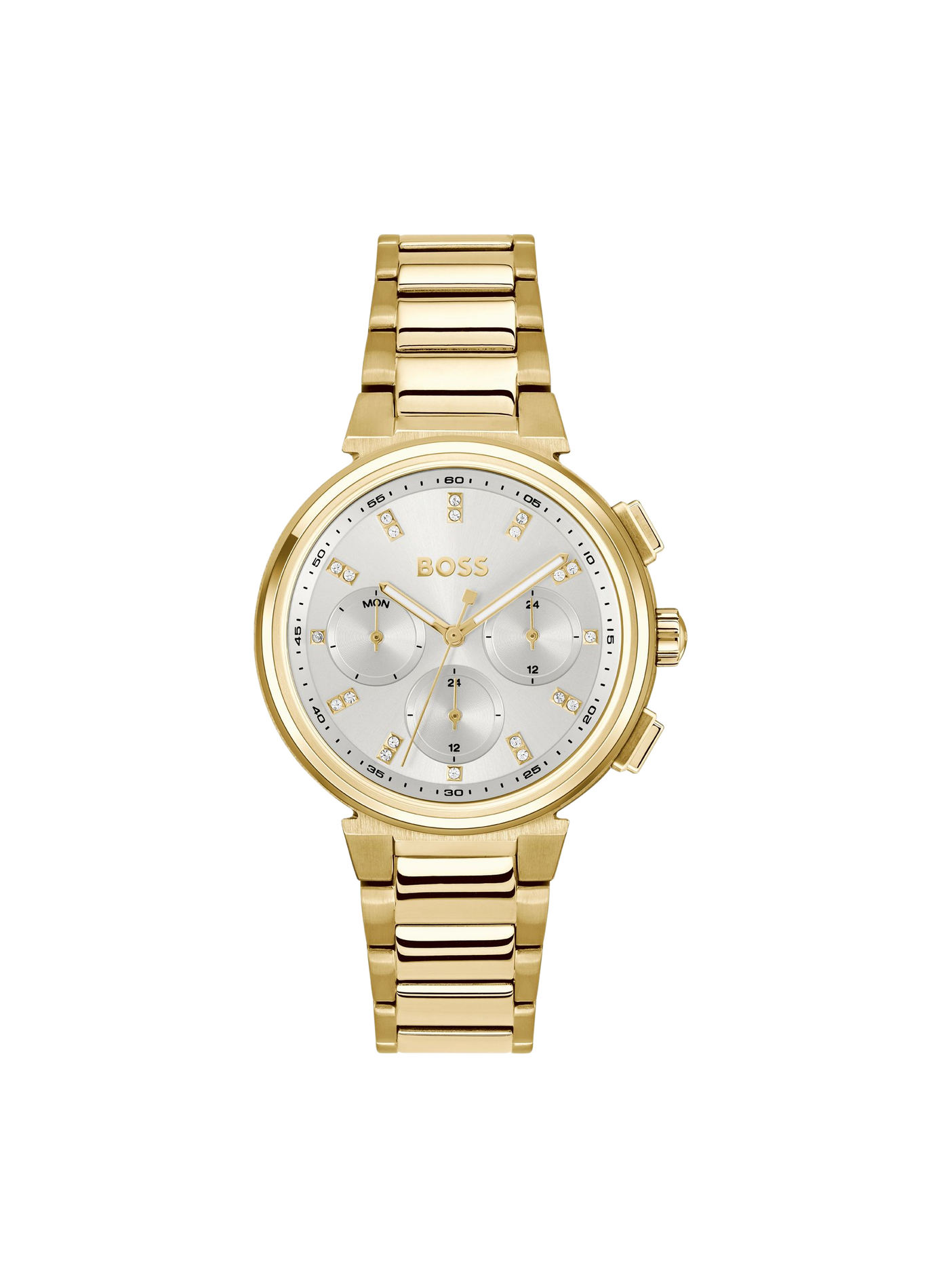 Montre quartz One en acier inoxydable BOSS MONTRES Blanc