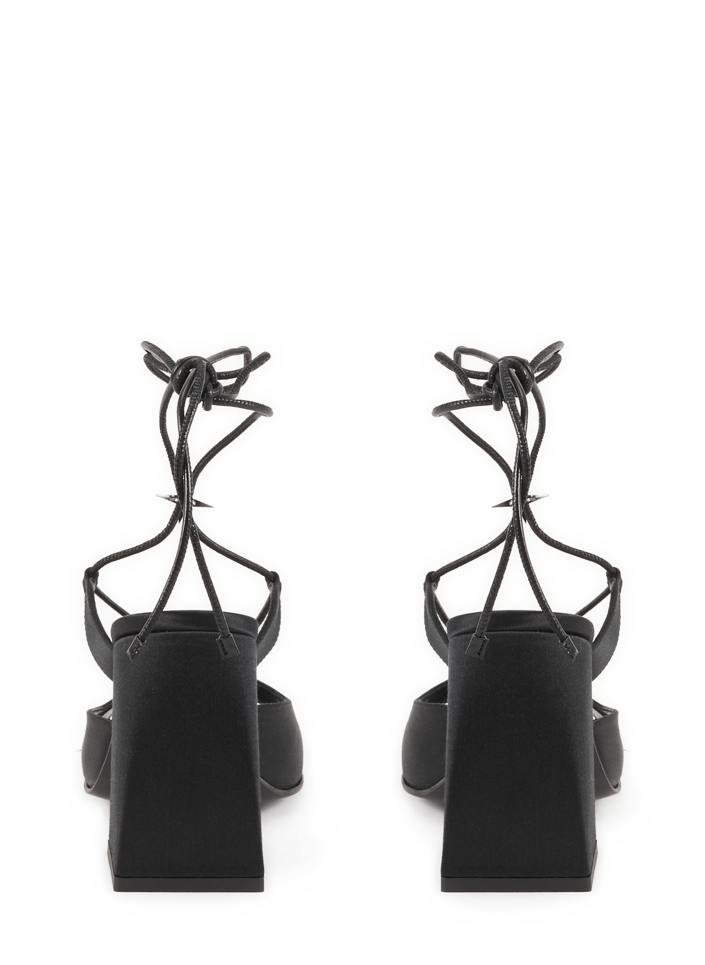 Sandales à talon satinées Bulla Gala NODALETO Noir