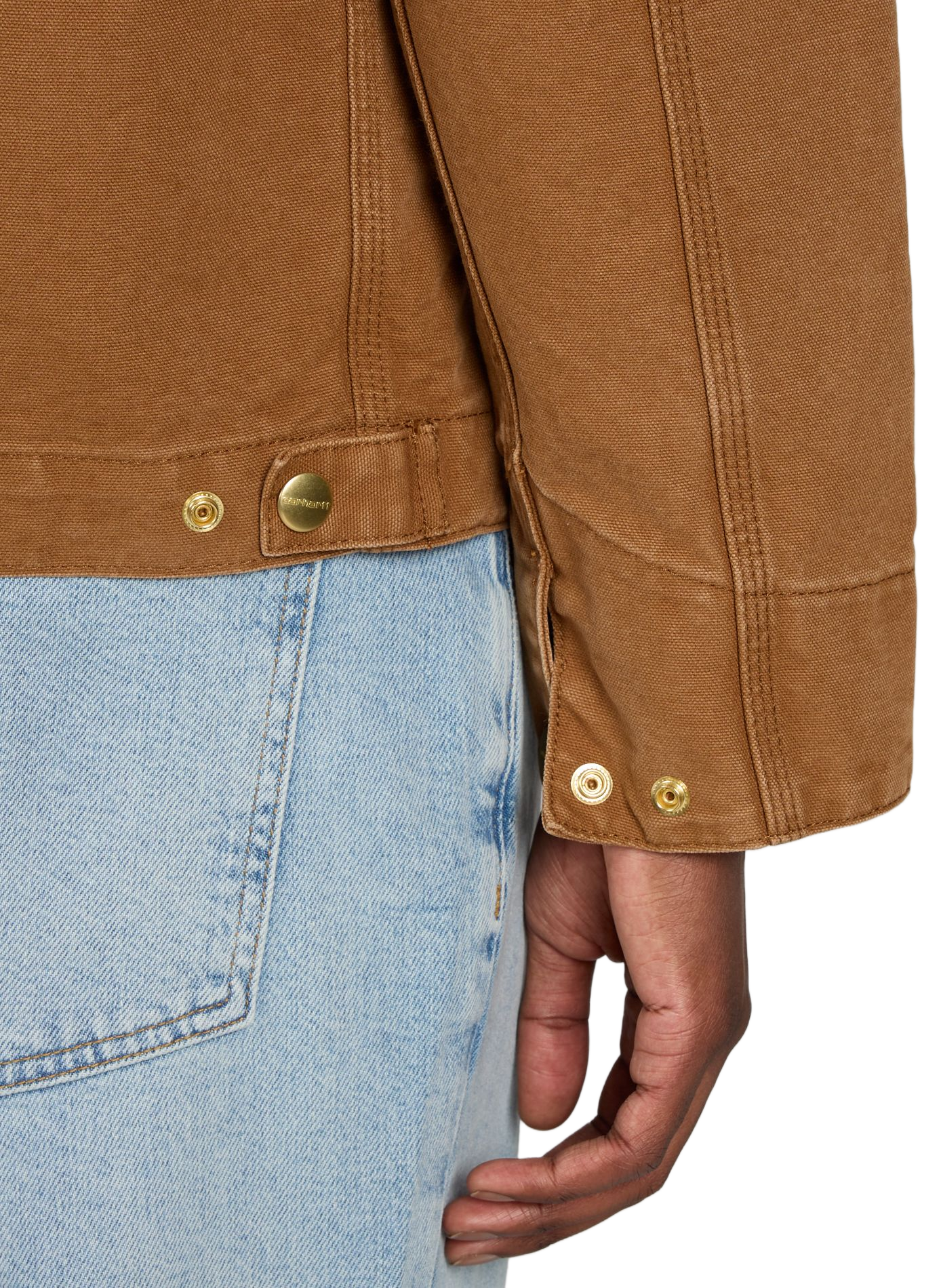 Veste Detroit à col classique en coton CARHARTT WIP Marron