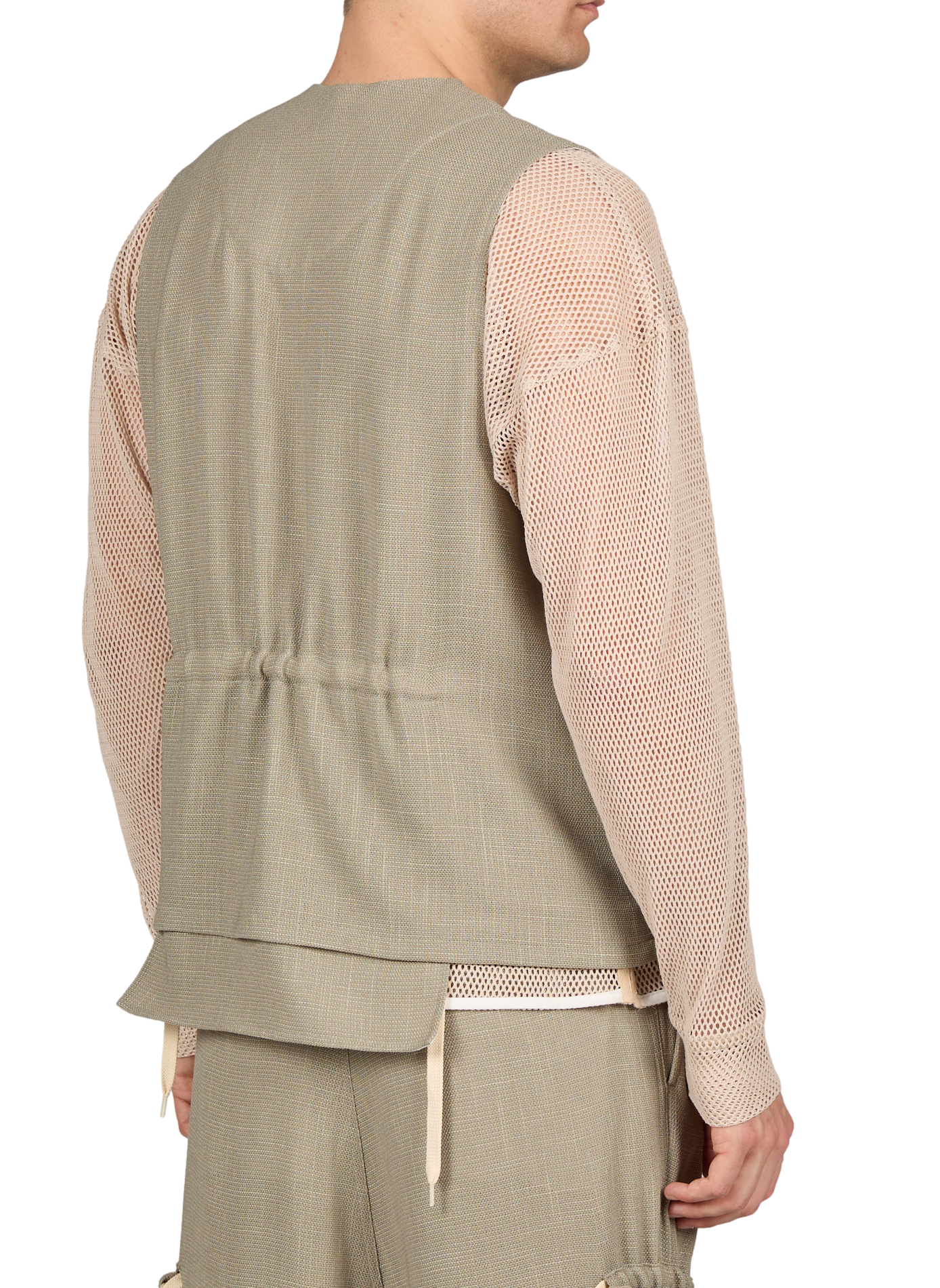 Oversized round neck jacket WANSIE Grey