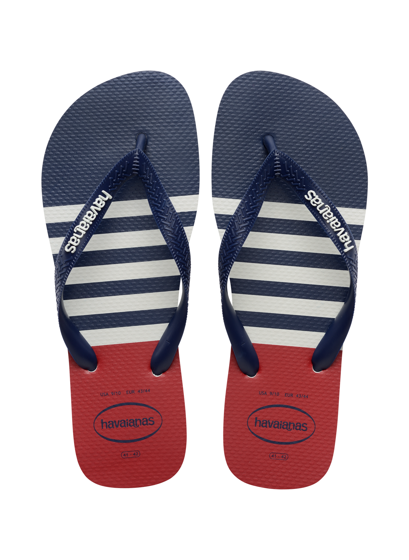 Tongs Top Nautical à rayures HAVAIANAS Bleu