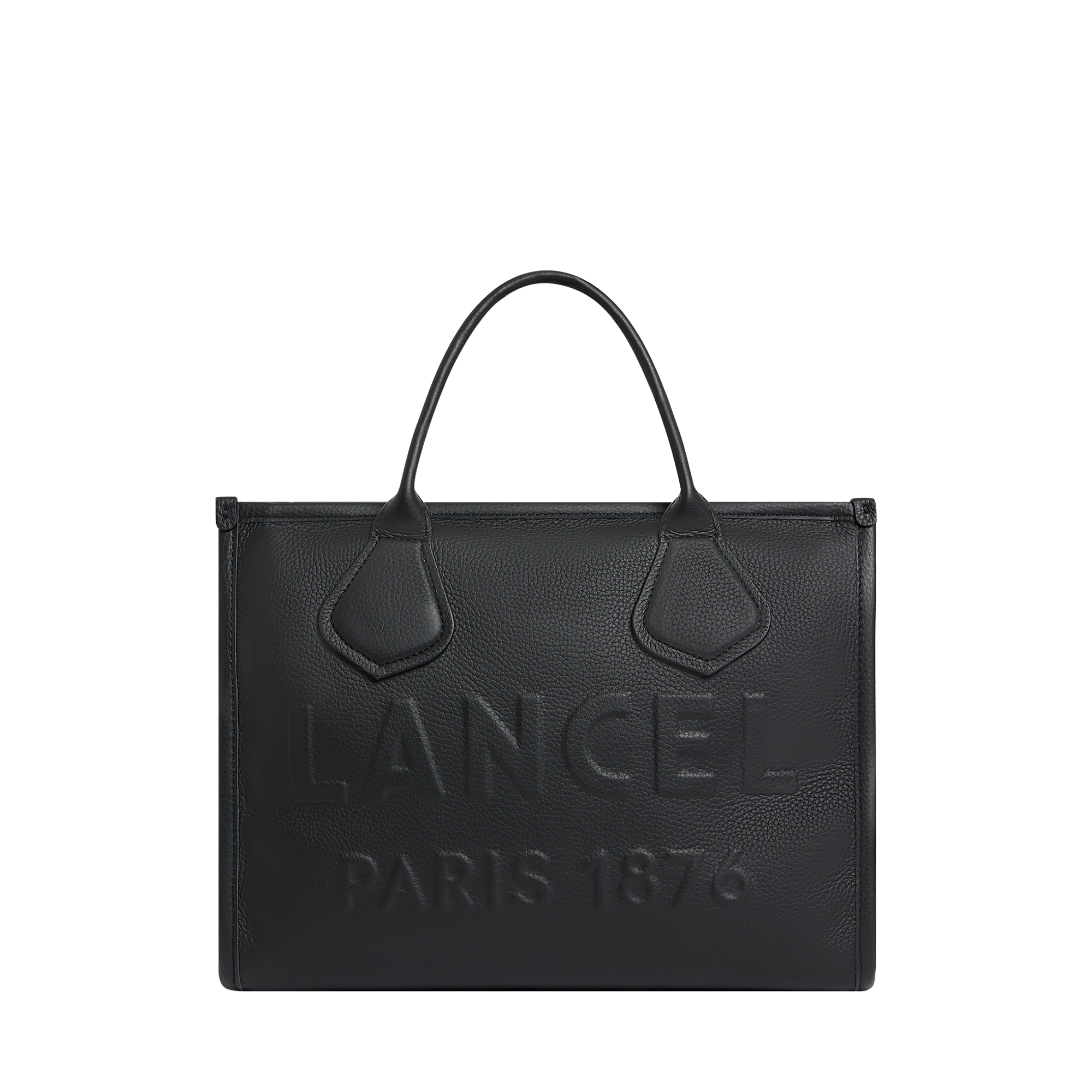 Sac cabas zippé m jour de lancel en cuir LANCEL Noir