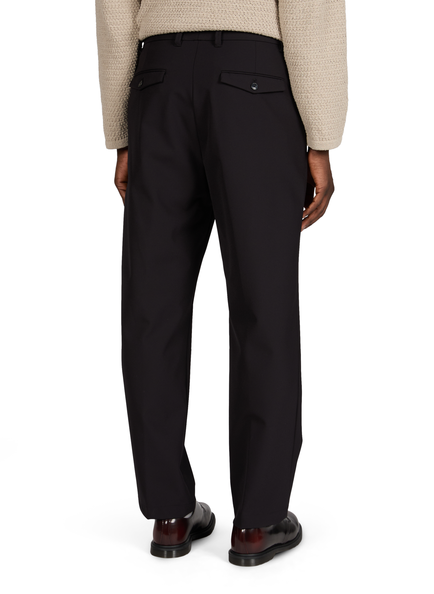 Rechte broek met hoge taille CLOSED Zwart
