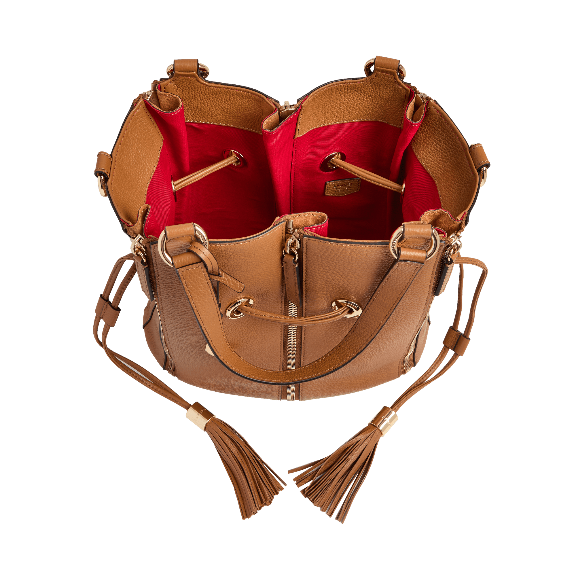 Handtas eerste flirt capsule 150 jaar in kalfsleer LANCEL Bruin