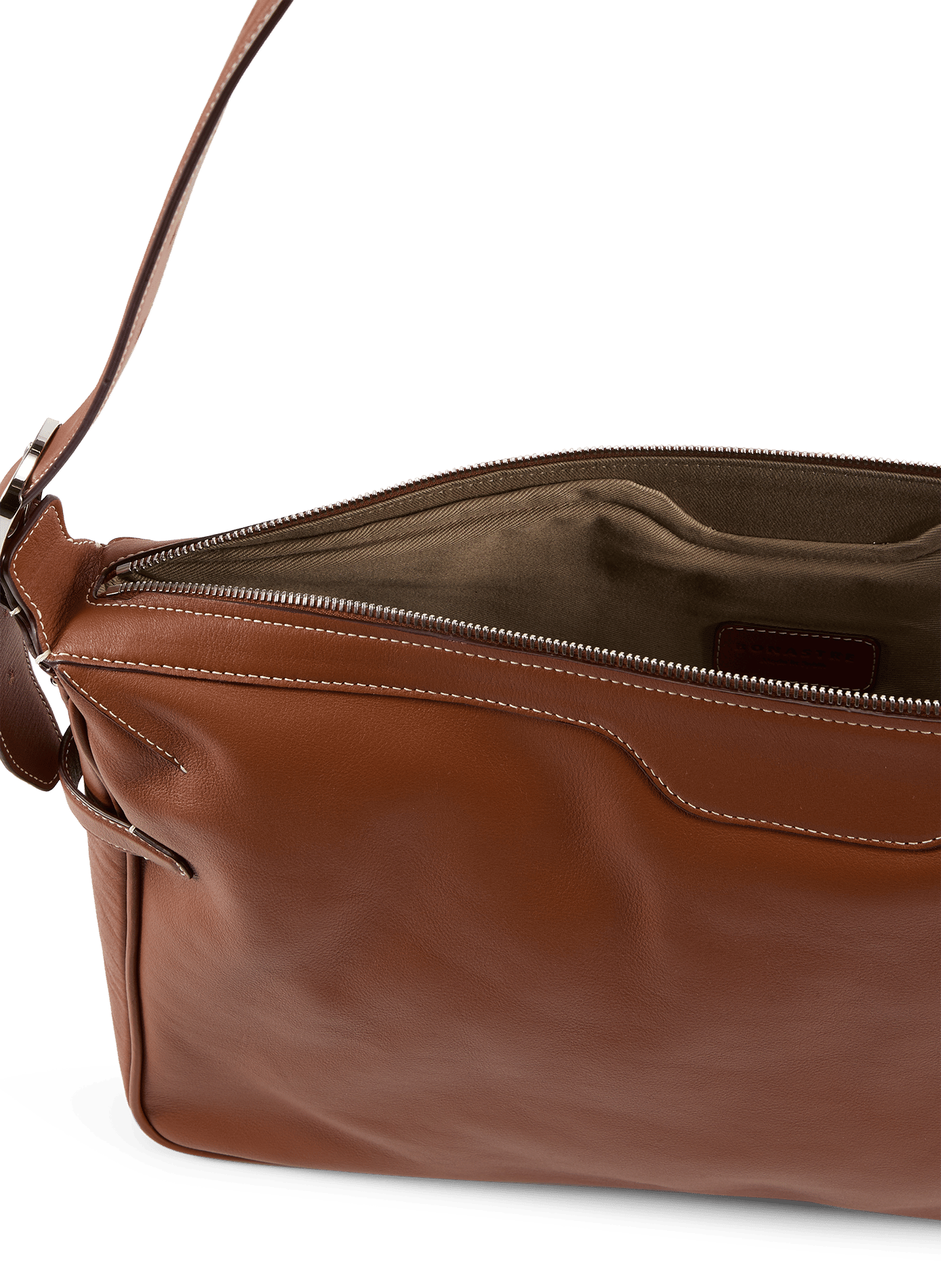 Borsa a tracolla in pelle BONASTRE Marrone