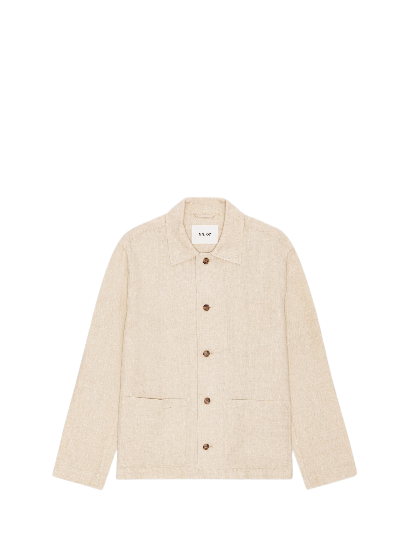 Gerade Leinenjacke NN.07 Beige