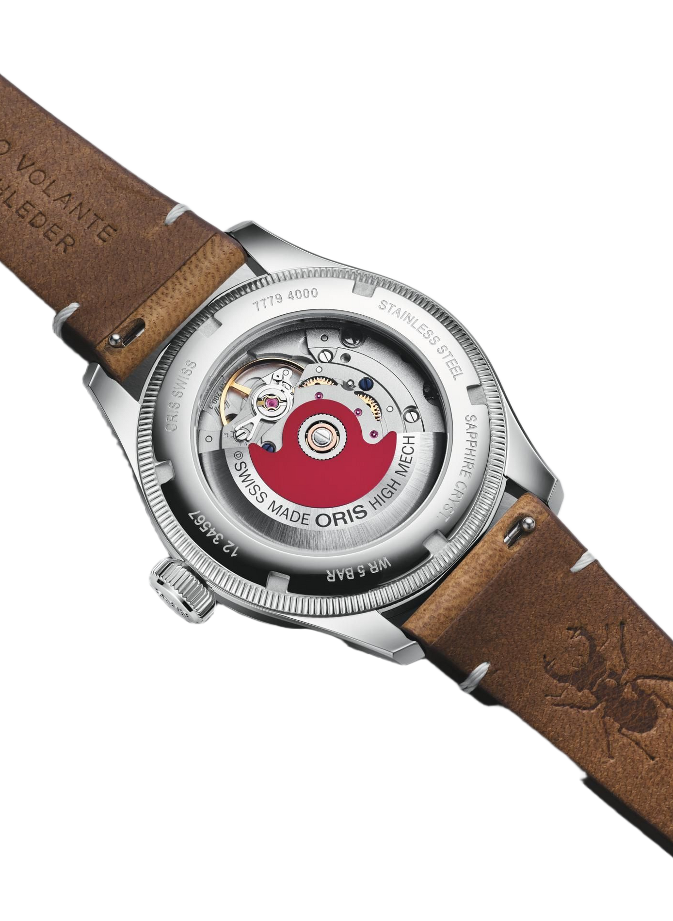 Montre automatique Oris Big Crown Cervo Volante en cuir ORIS Gris