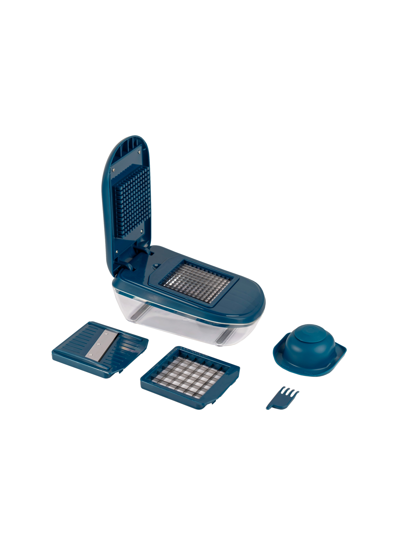 3-blade vegetable slicer with reservoir MASTRAD Blue