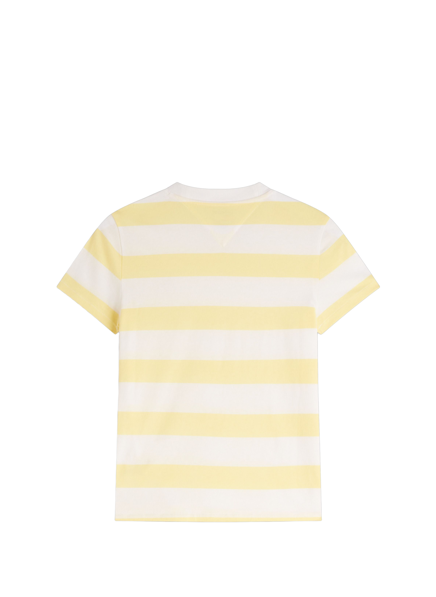 Short-sleeved striped cotton t-shirt TOMMY HILFIGER Yellow