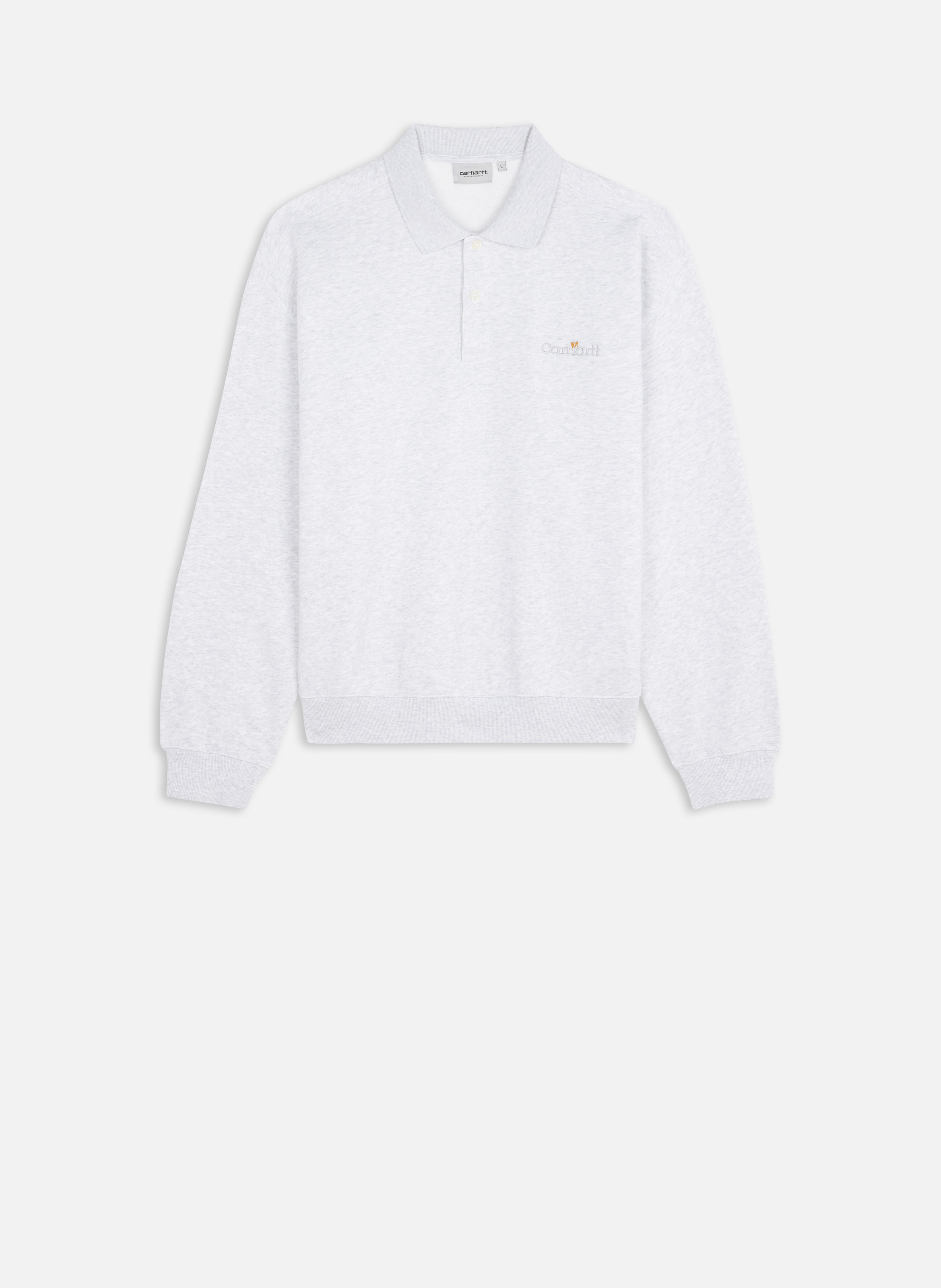 Sweatshirt wip label polo sweat CARHARTT WIP Gris