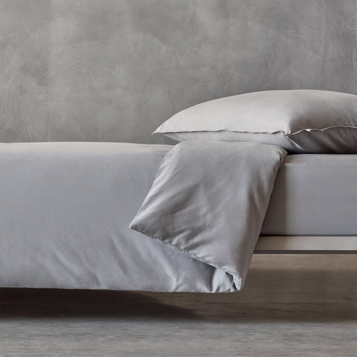 Drap housse en coton, beboss BOSS HOME Gris