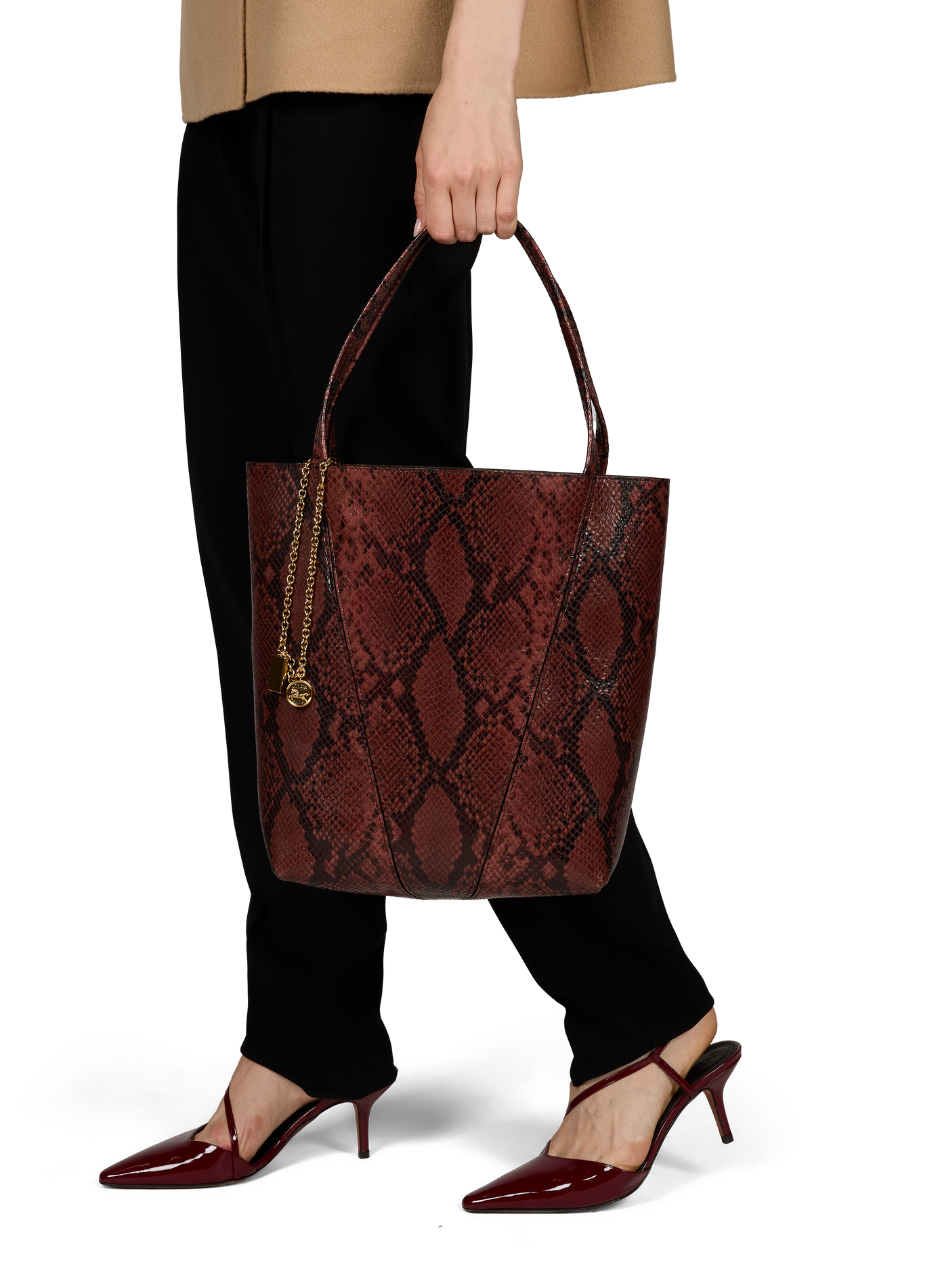 Bolso de hombro Chloé Spin con efecto de cocodrilo en cuero de ternera CHLOÉ Multicolor