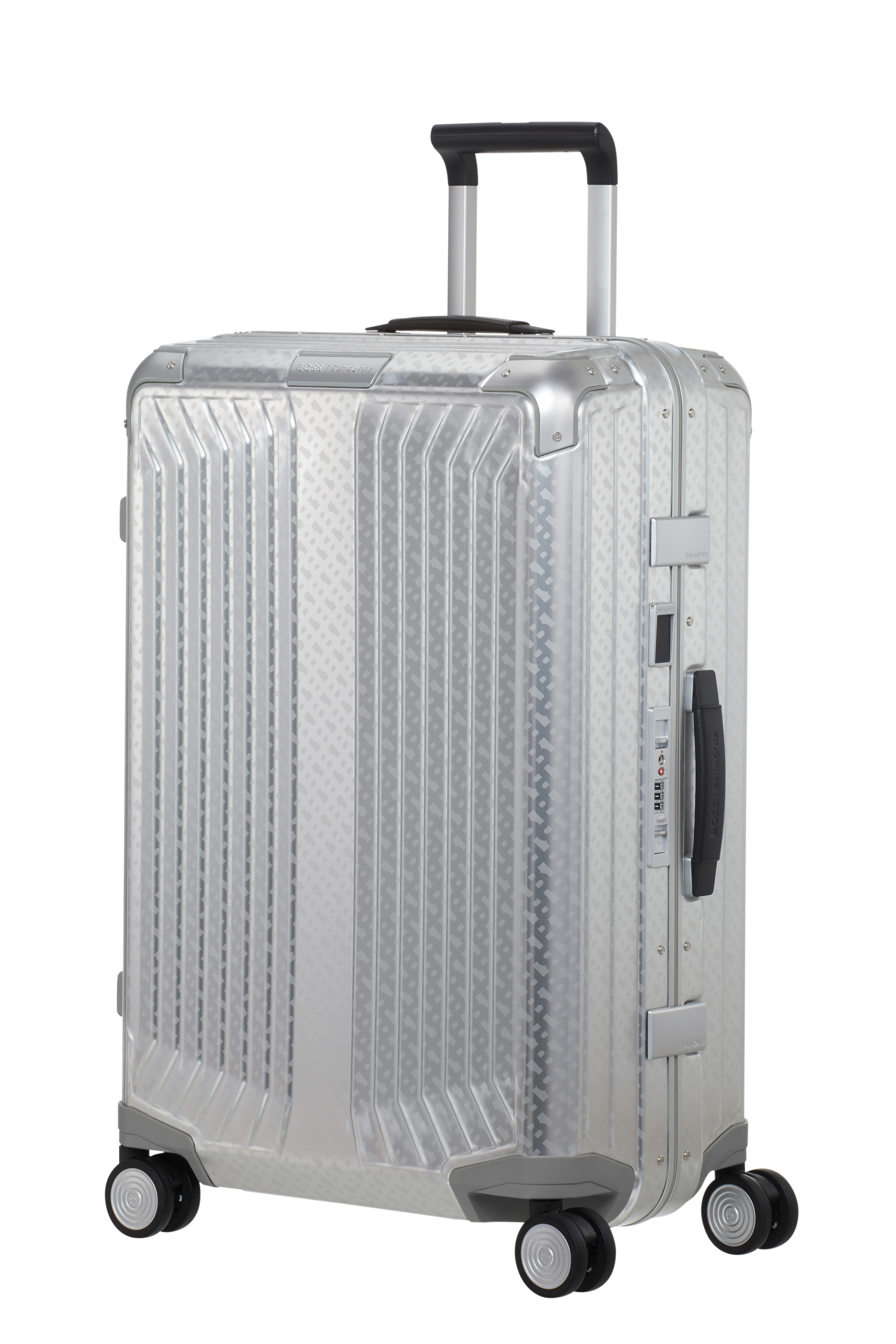 Lite-box alu / boss valise 4 roues taille m SAMSONITE Argent
