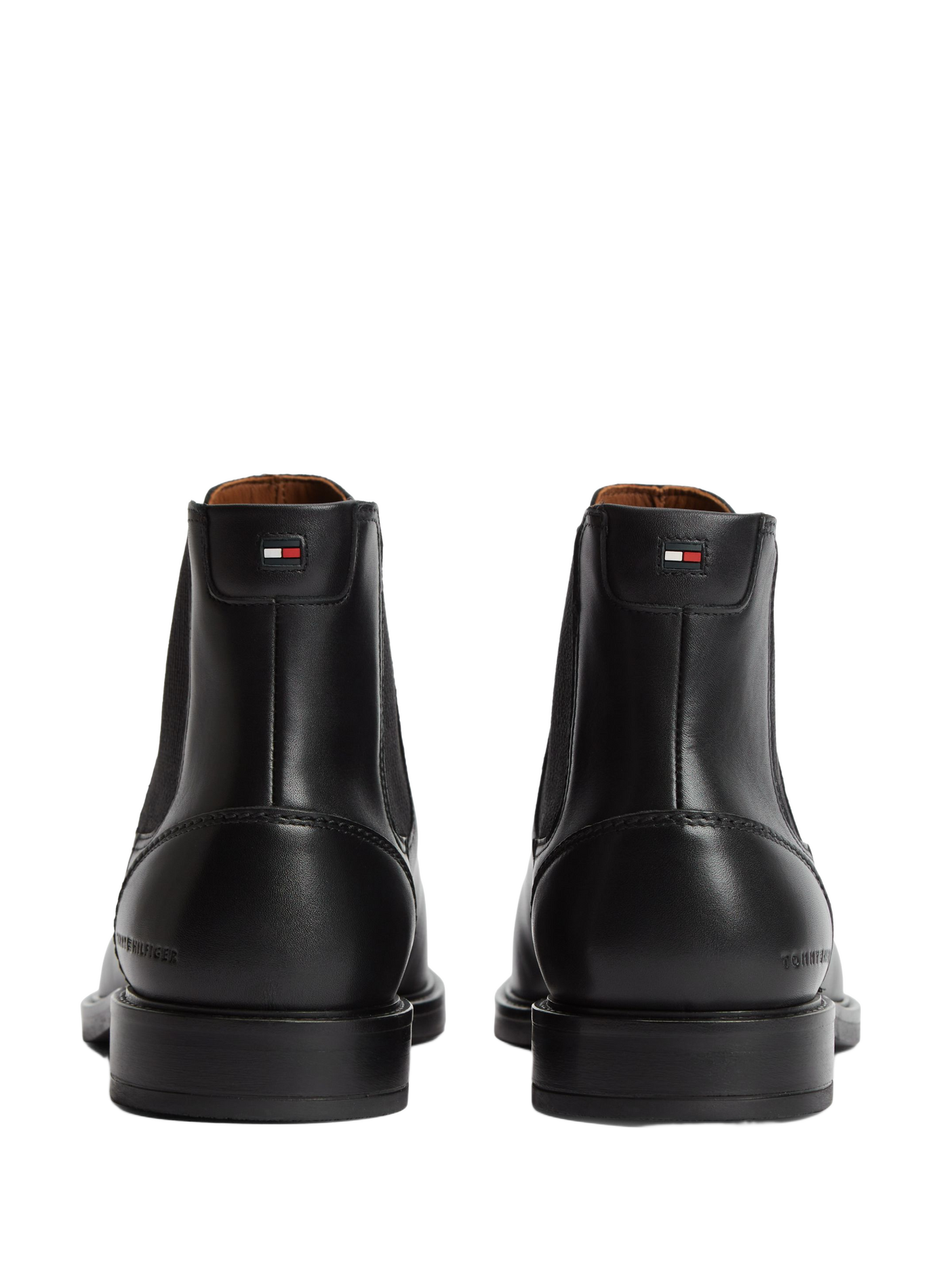 Chelsea-Stiefeletten aus Leder TOMMY HILFIGER Schwarz