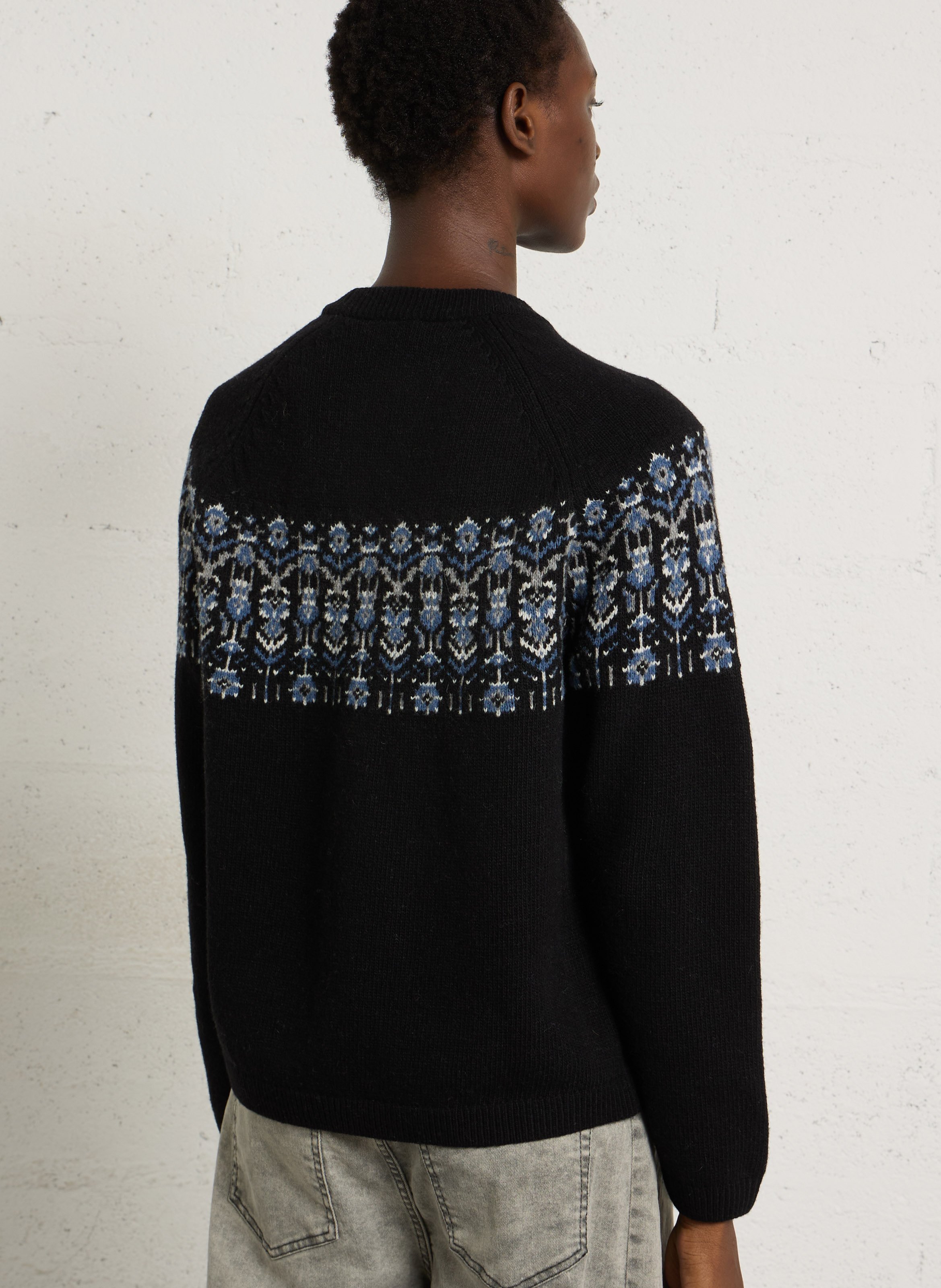 Pull col rond en laine mélangée heritage ARMOR-LUX Noir