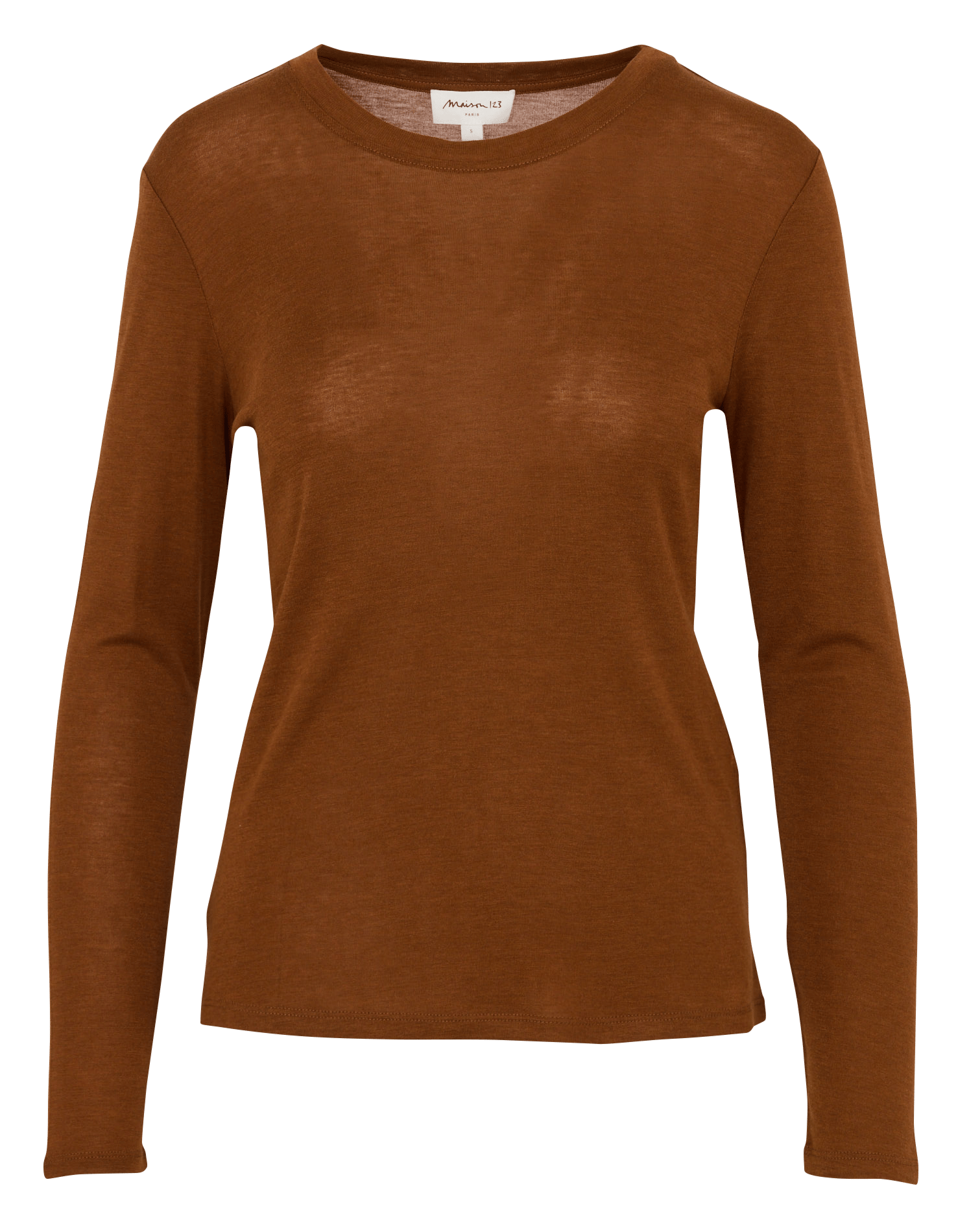 T-shirt cintré manches longues topaze MAISON 123 Beige