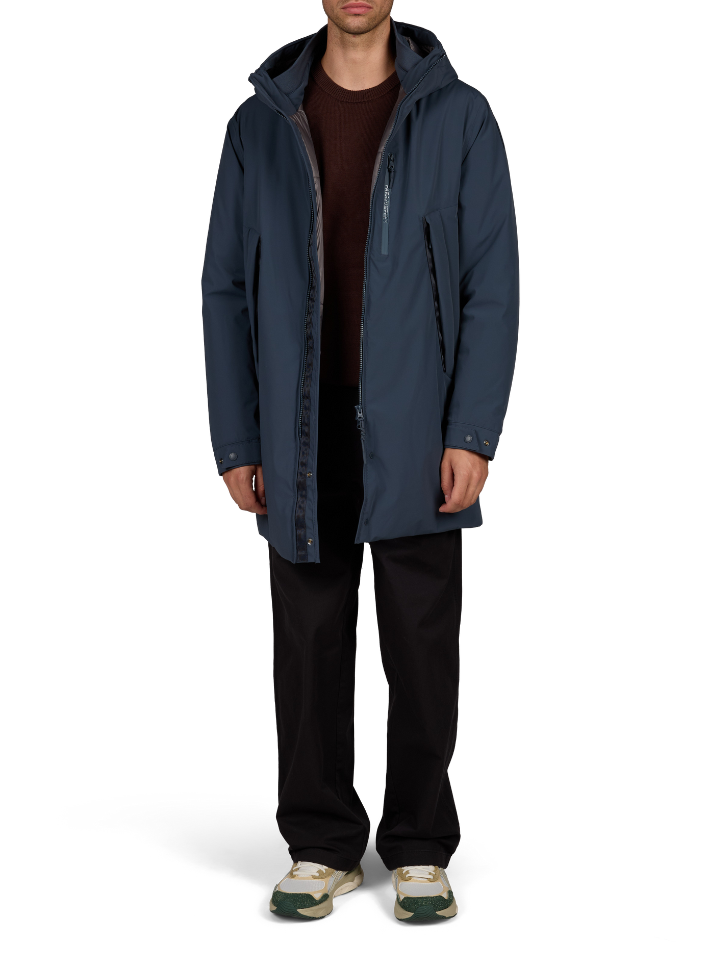 Parka Gerade Stehkragen PARAJUMPERS Blau