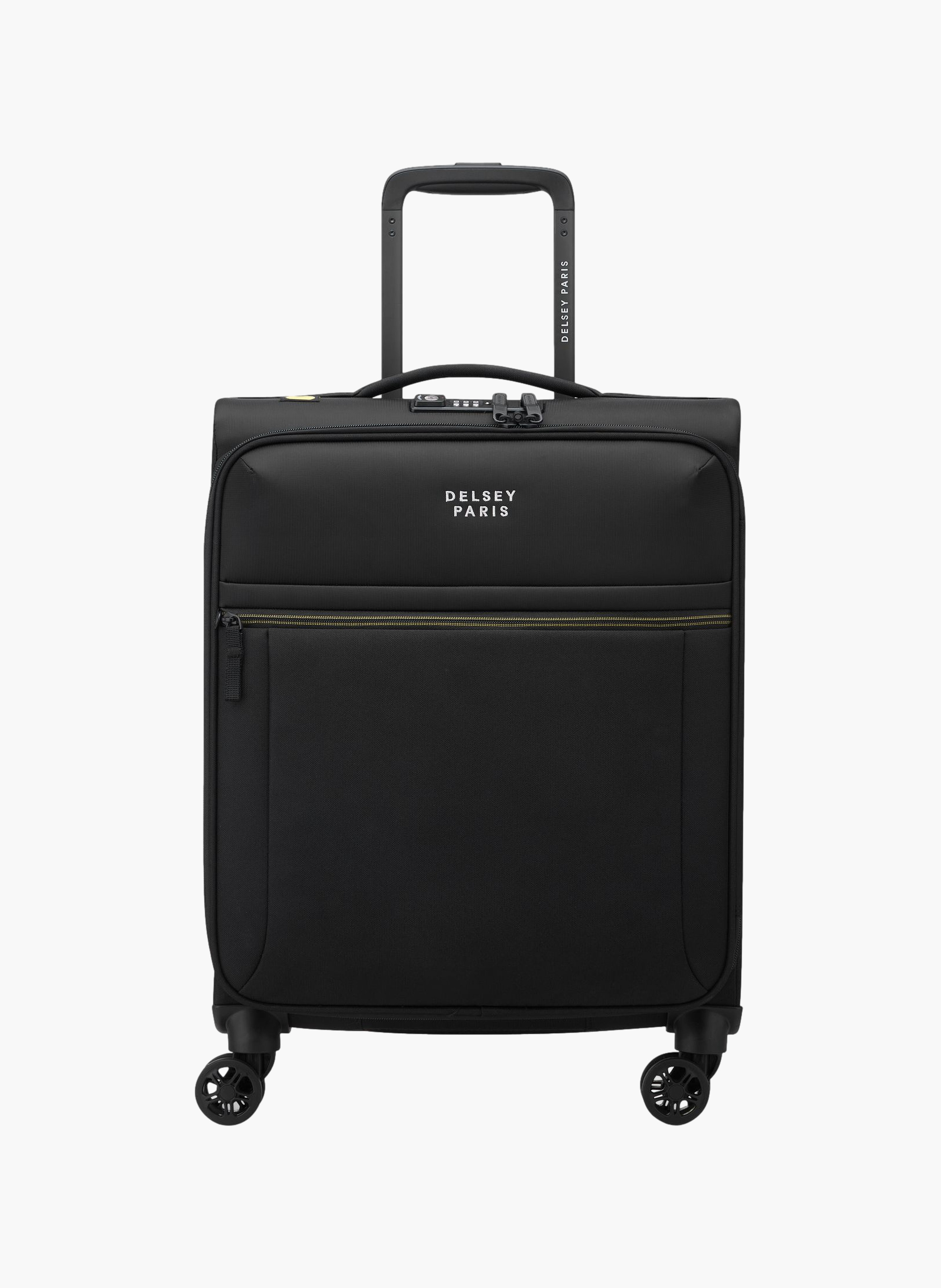 Valise cabine souple taille s - brochant 3 DELSEY PARIS Noir