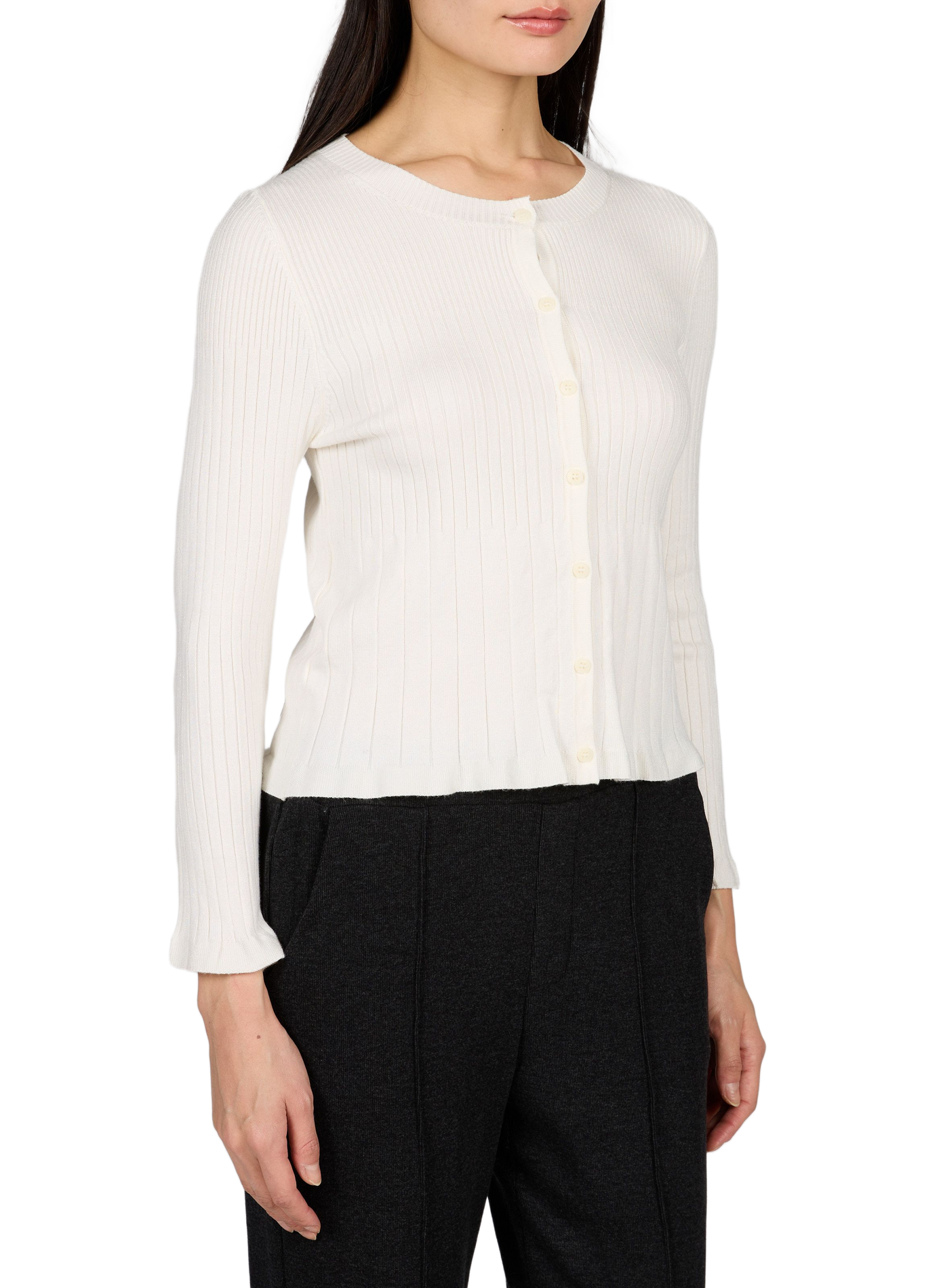 Fitted ETERNA cardigan MUS & BOMBON White