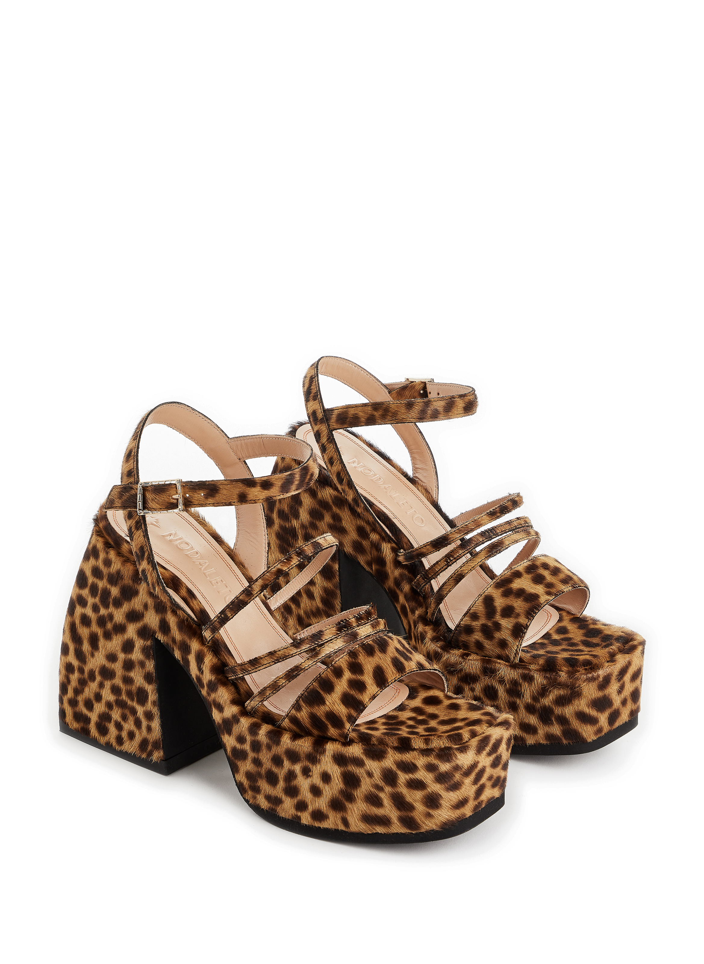 Escarpins Bulla Chibi en cuir imprimé