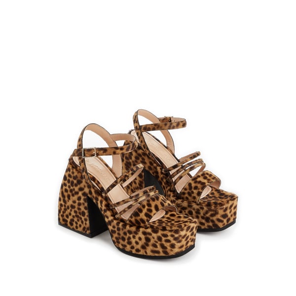 Escarpins Bulla Chibi en cuir imprimé