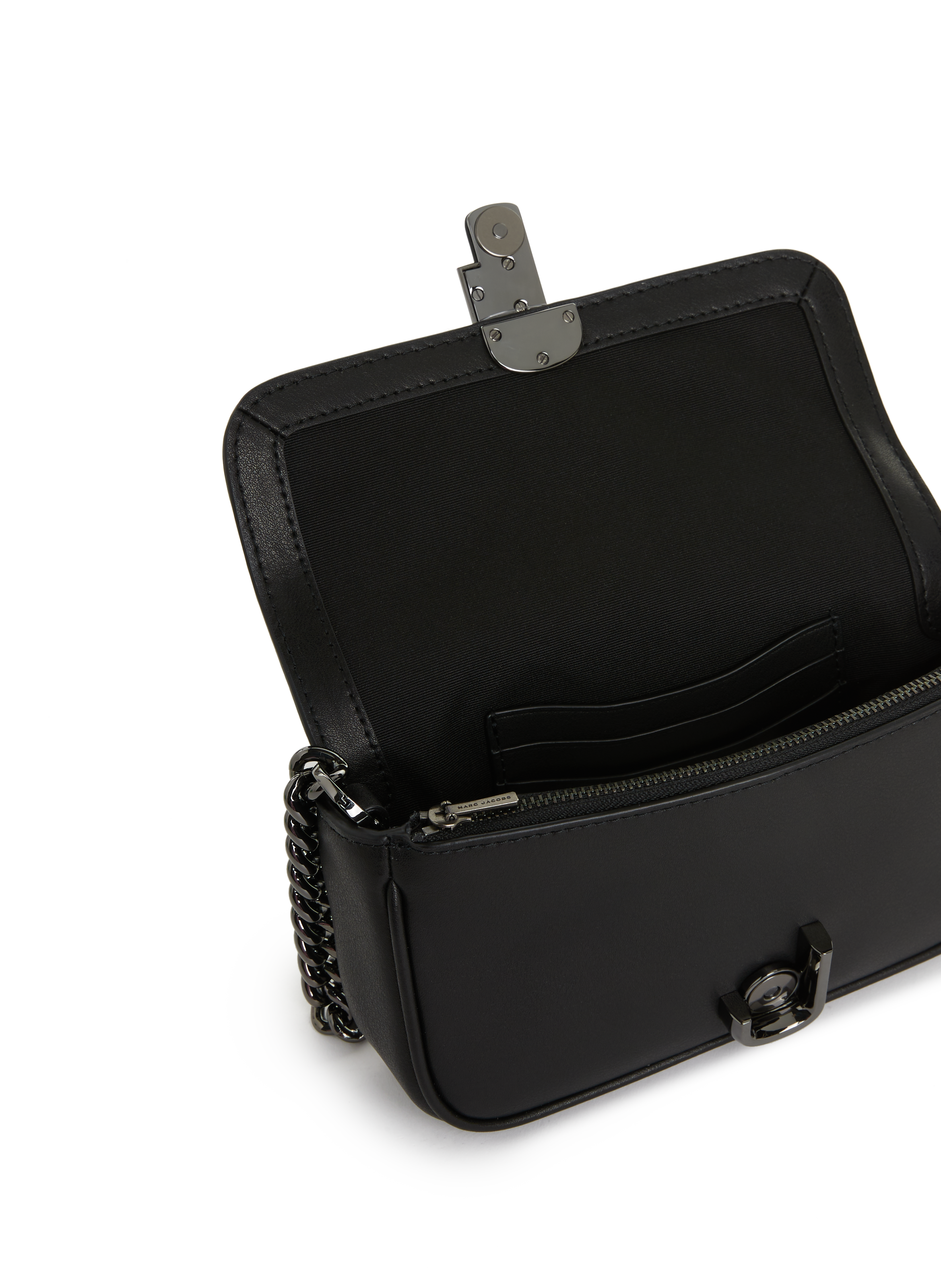 Sac The Mini Shoulder en cuir MARC JACOBS Noir