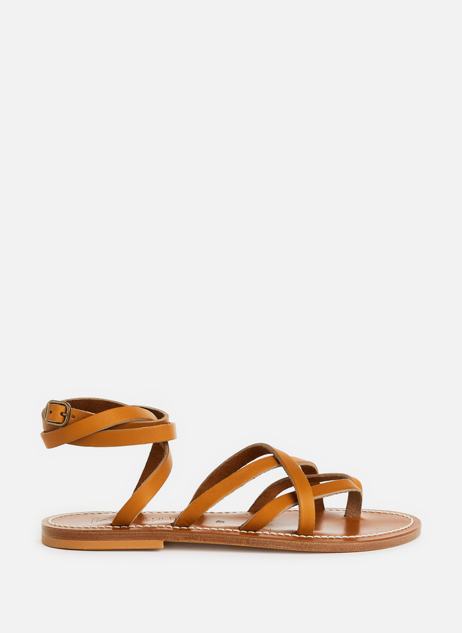 Flat leather sandals  K. JACQUES