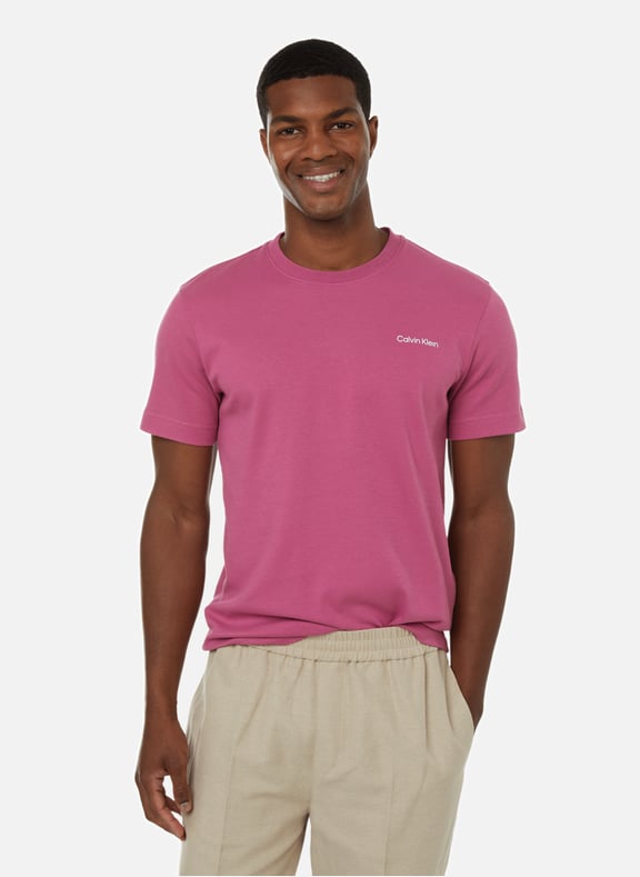 T shirt calvin discount klein rose homme