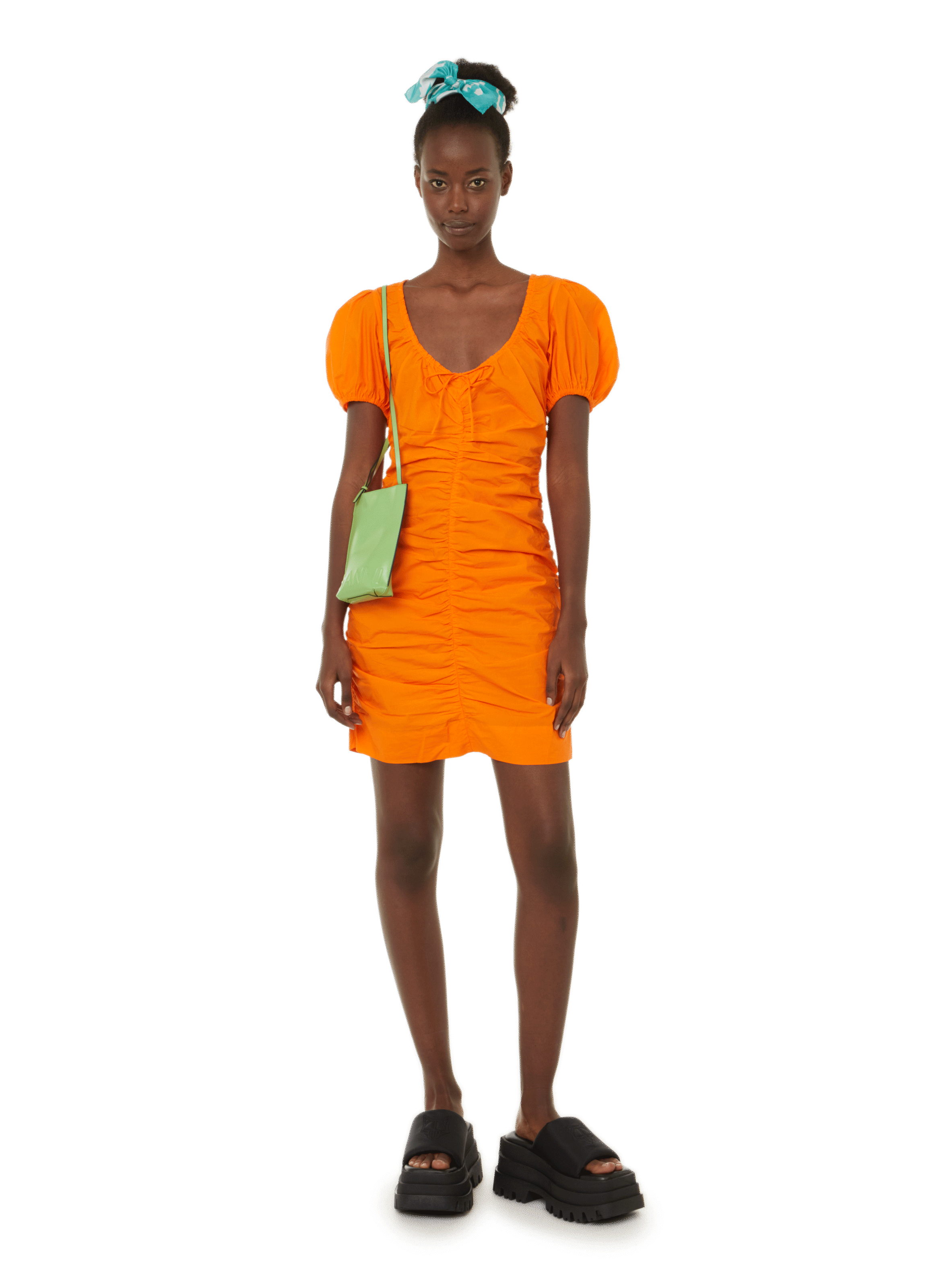 Carré de soie Zèbre SAISON 1865 Bleu