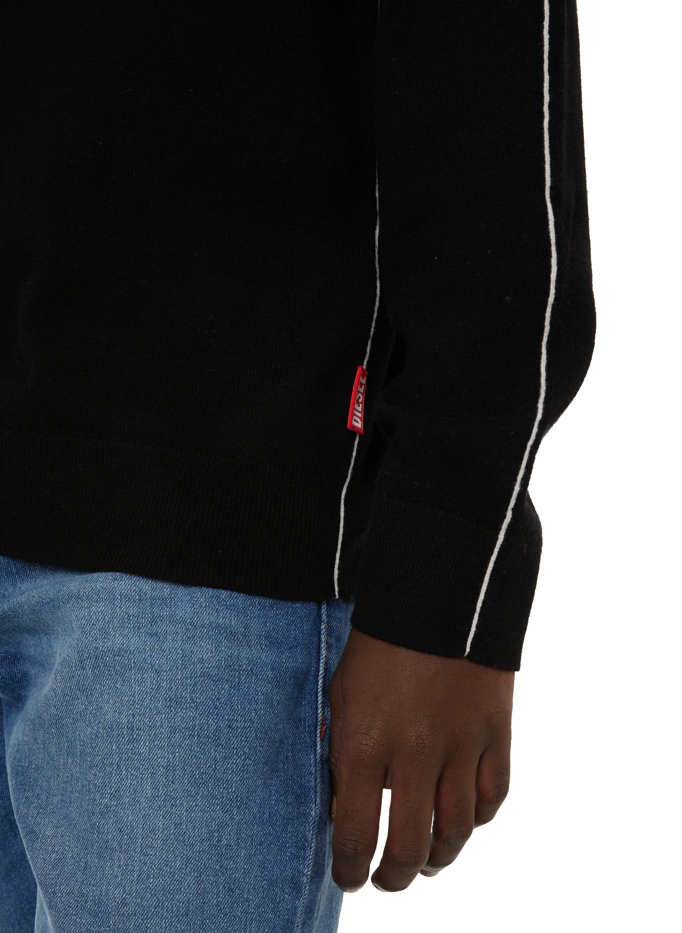 Baumwollpullover DIESEL Schwarz