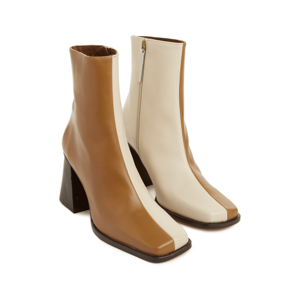 Alohas South Bicolor Ankle Boots In Brown