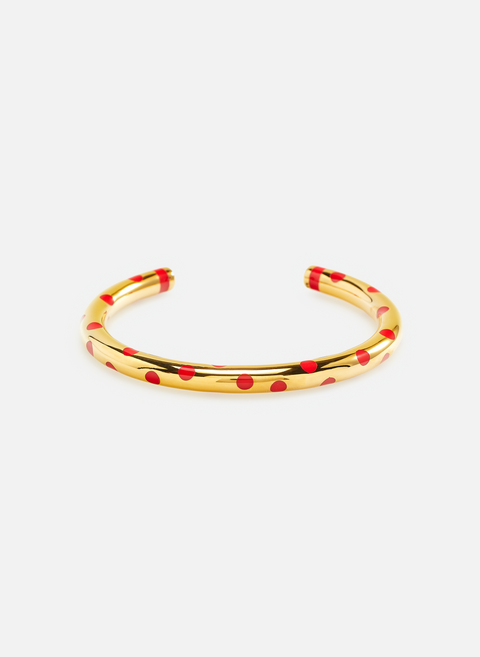 Red polka dot pattern braceletAURELIE BIDERMANN 