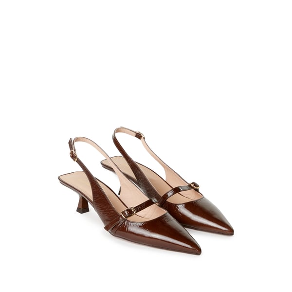 Slingback en cuir Charlotte