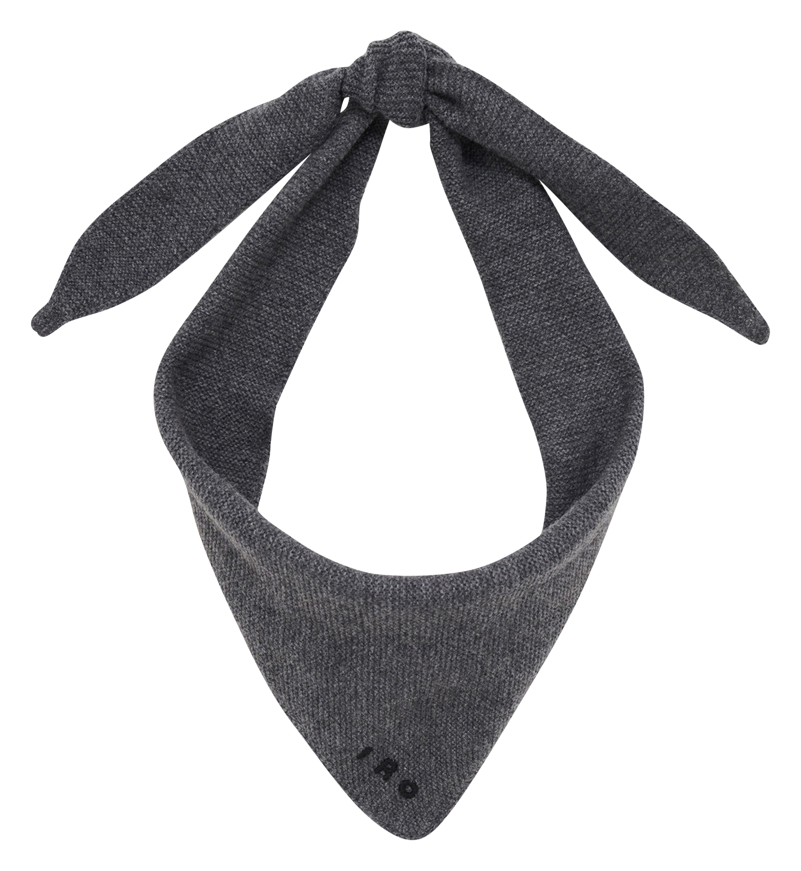 Foulard en laine et en cechemire mélangés tritri IRO Gris