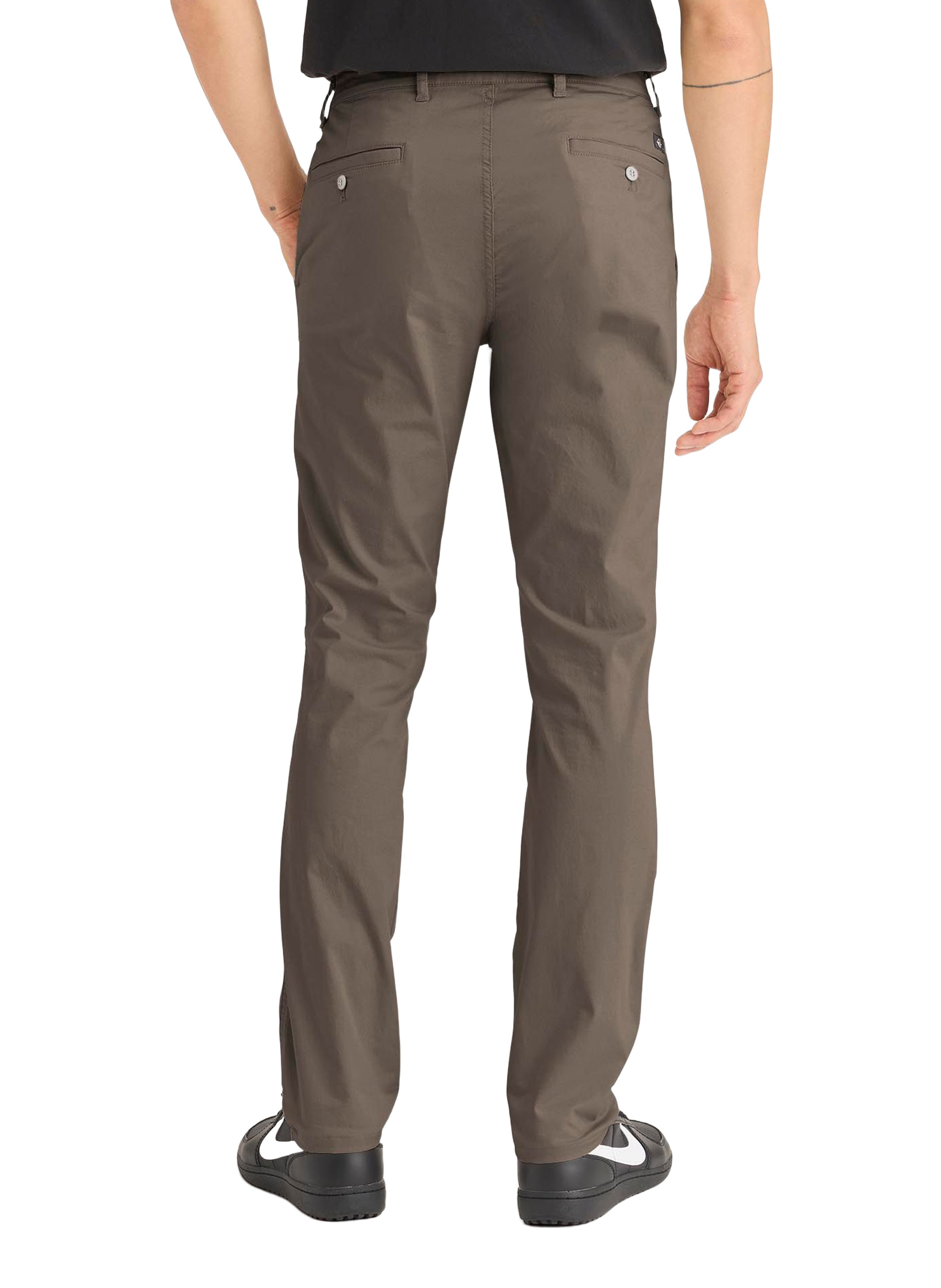 Pantalon Chino skinny en coton DOCKERS Marron