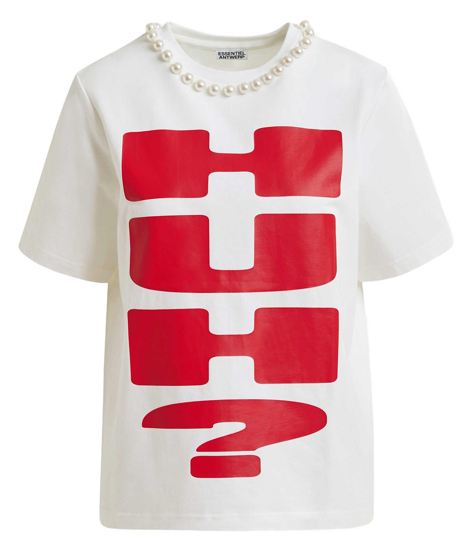 Tee-shirt col rond en coton isos ESSENTIEL ANTWERP Blanc