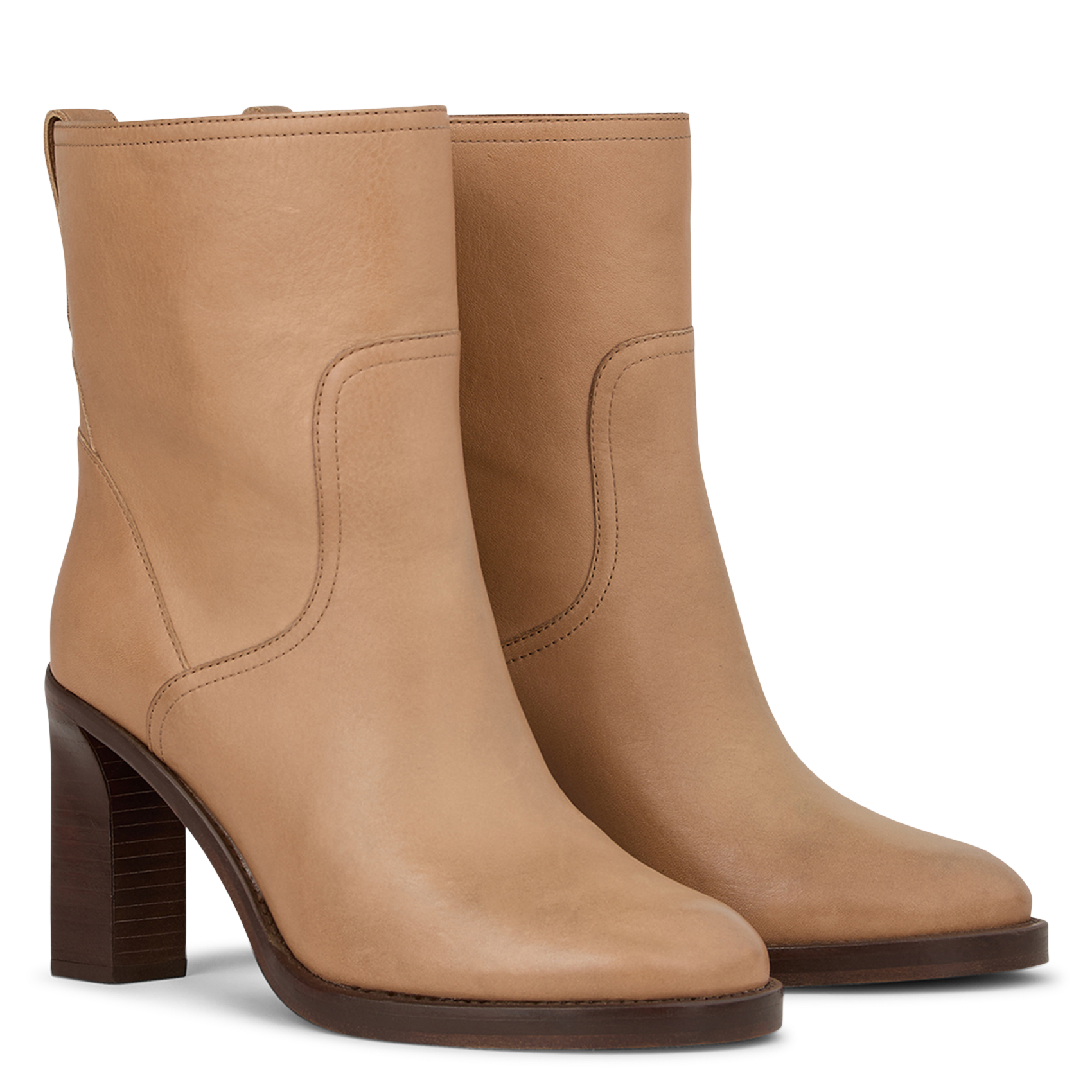Bottines en cuir clarosa Blanc