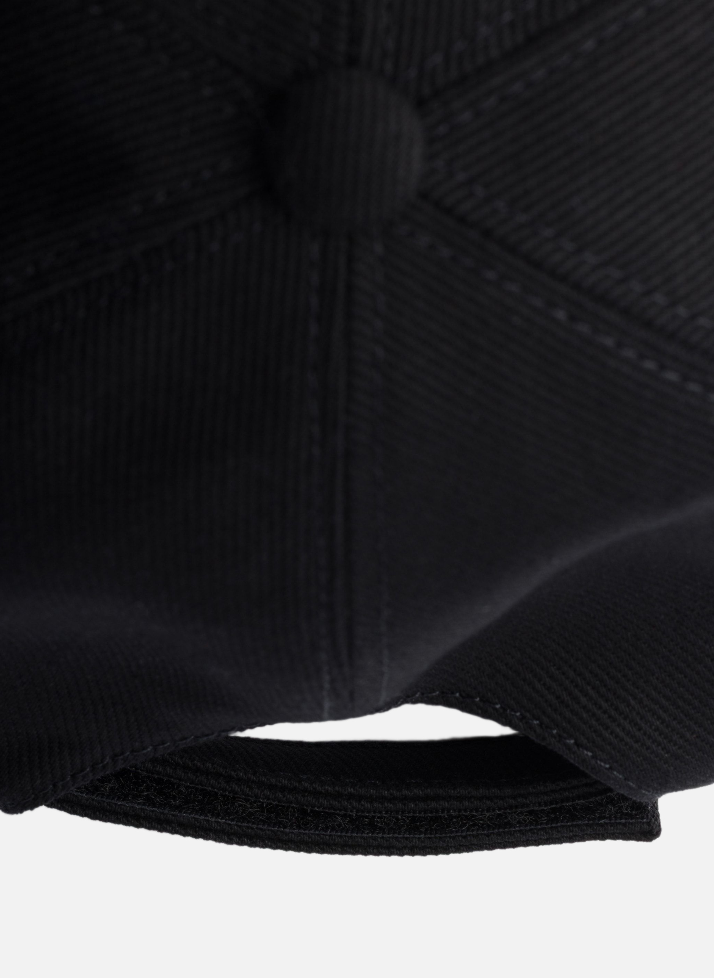 Casquette de baseball en drill PRADA Noir