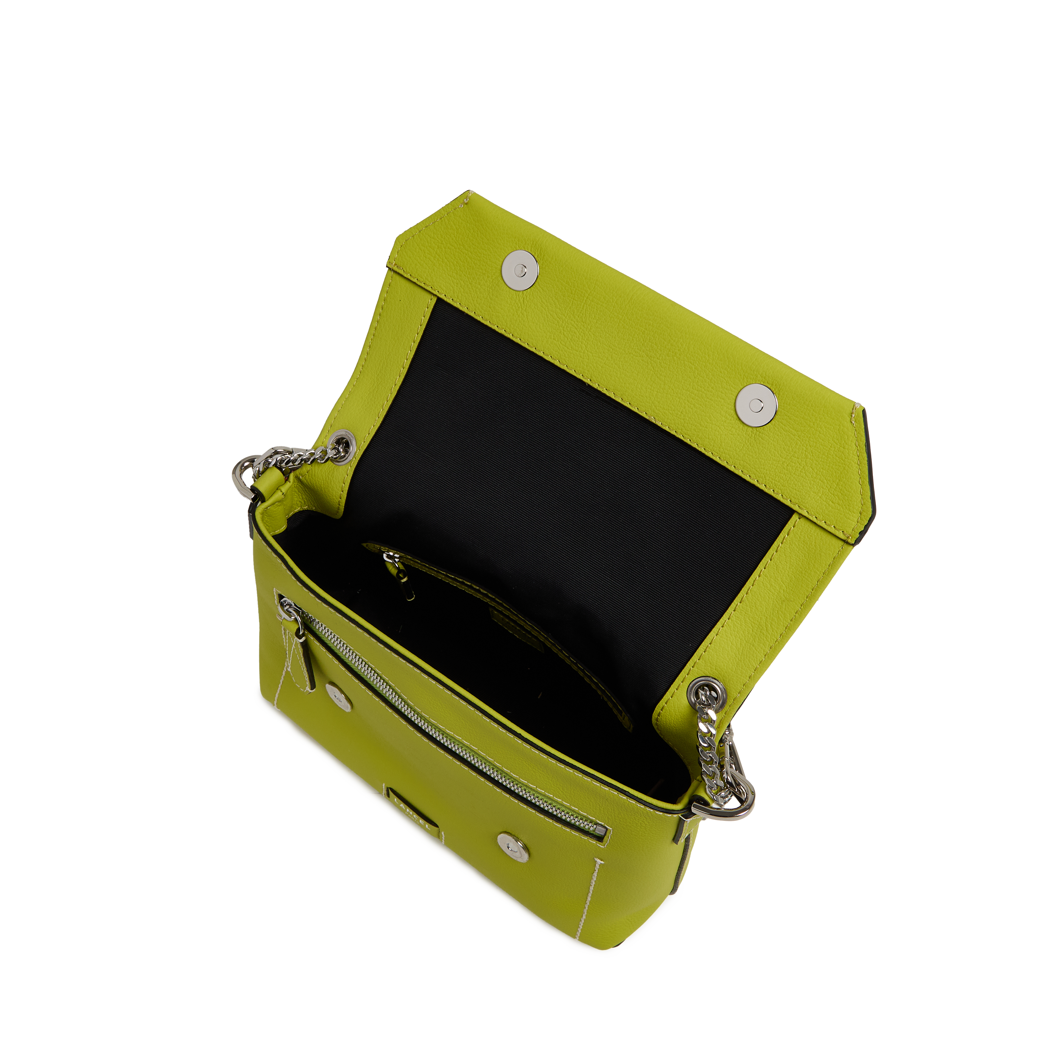 Sac rabat m ninon soft de lancel en cuir LANCEL Vert