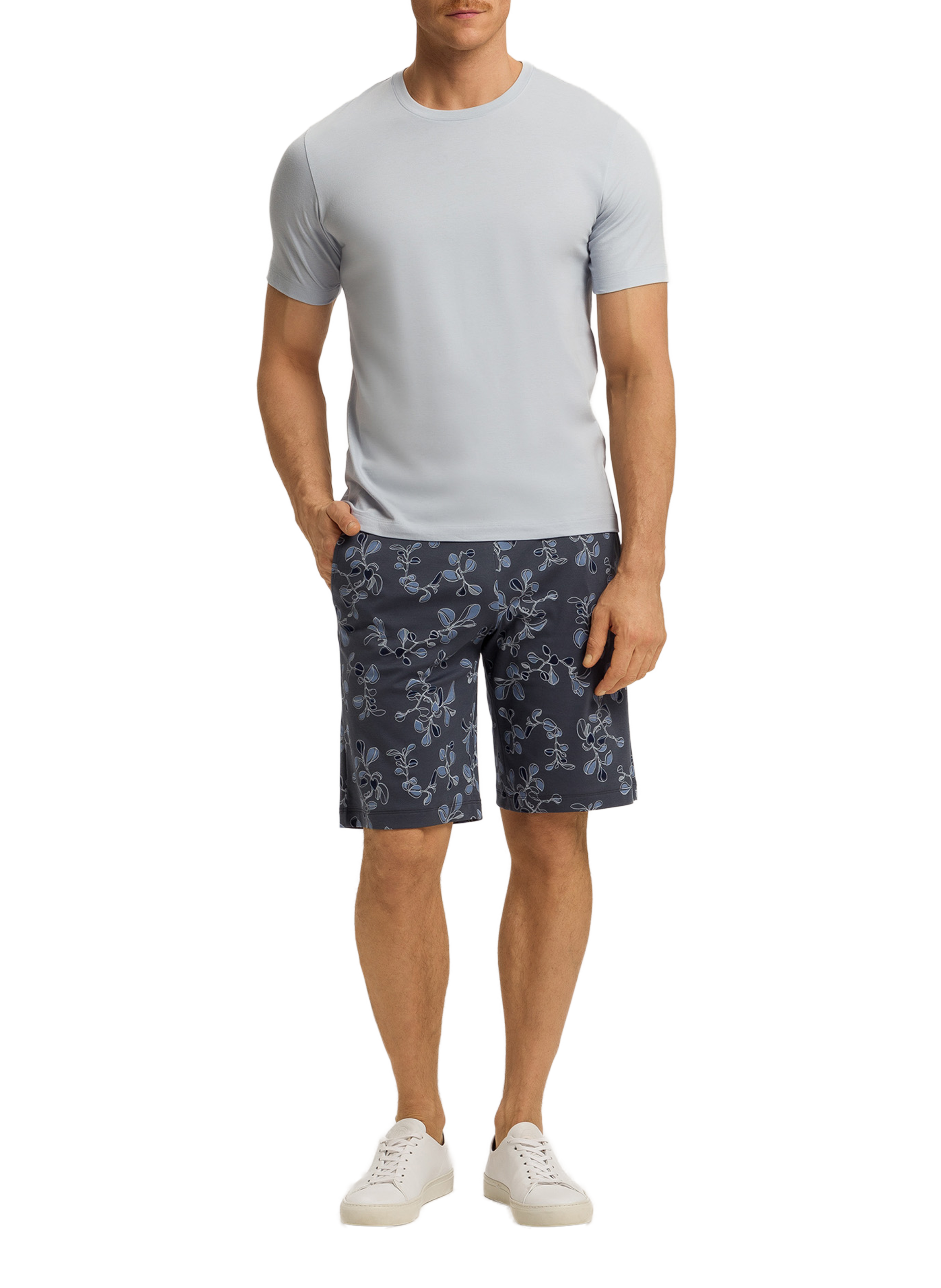 Classic Cotton T-Shirt HANRO Blue