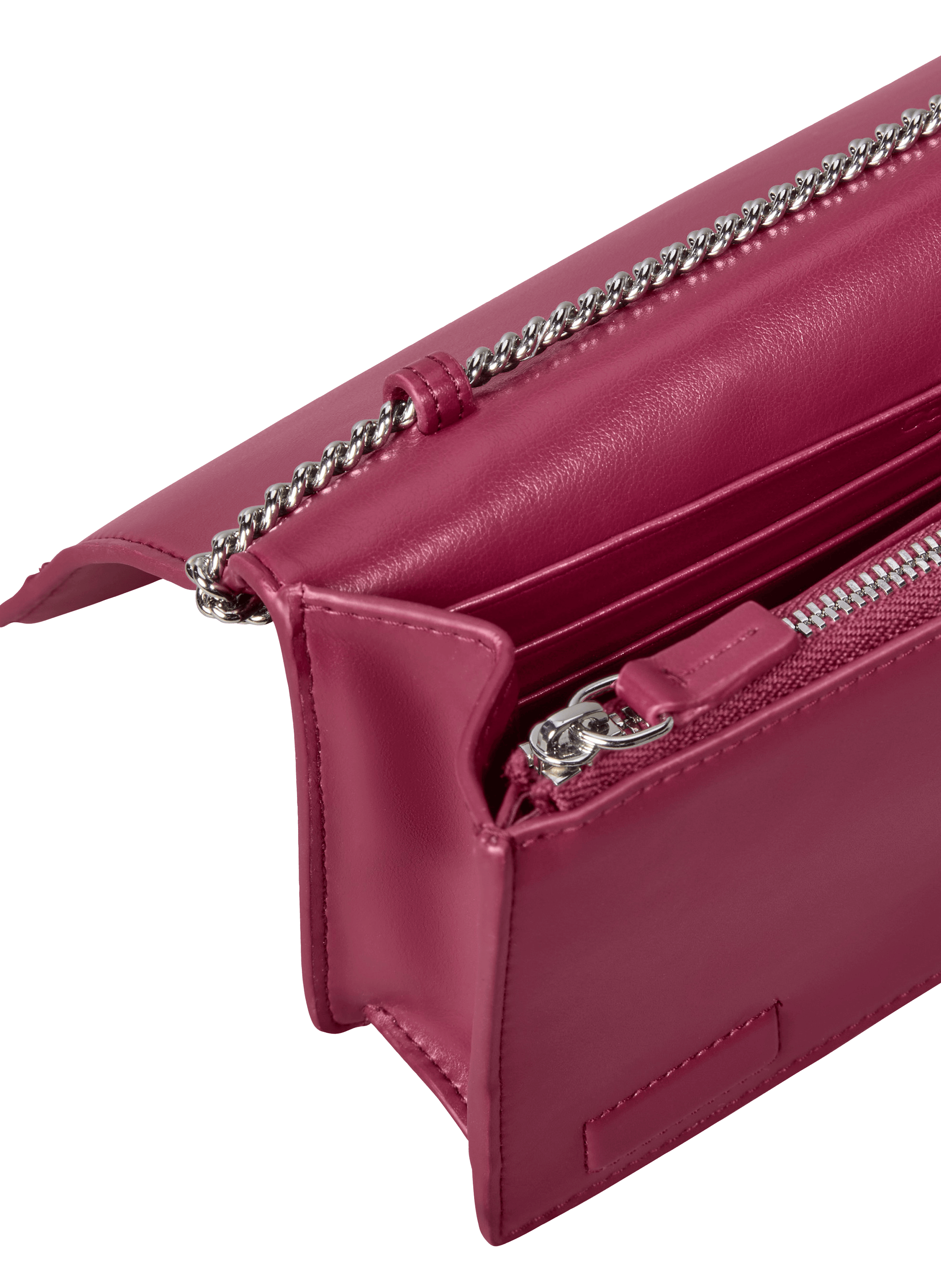 Sac pochette aves bandoulière chaine CALVIN KLEIN Rouge