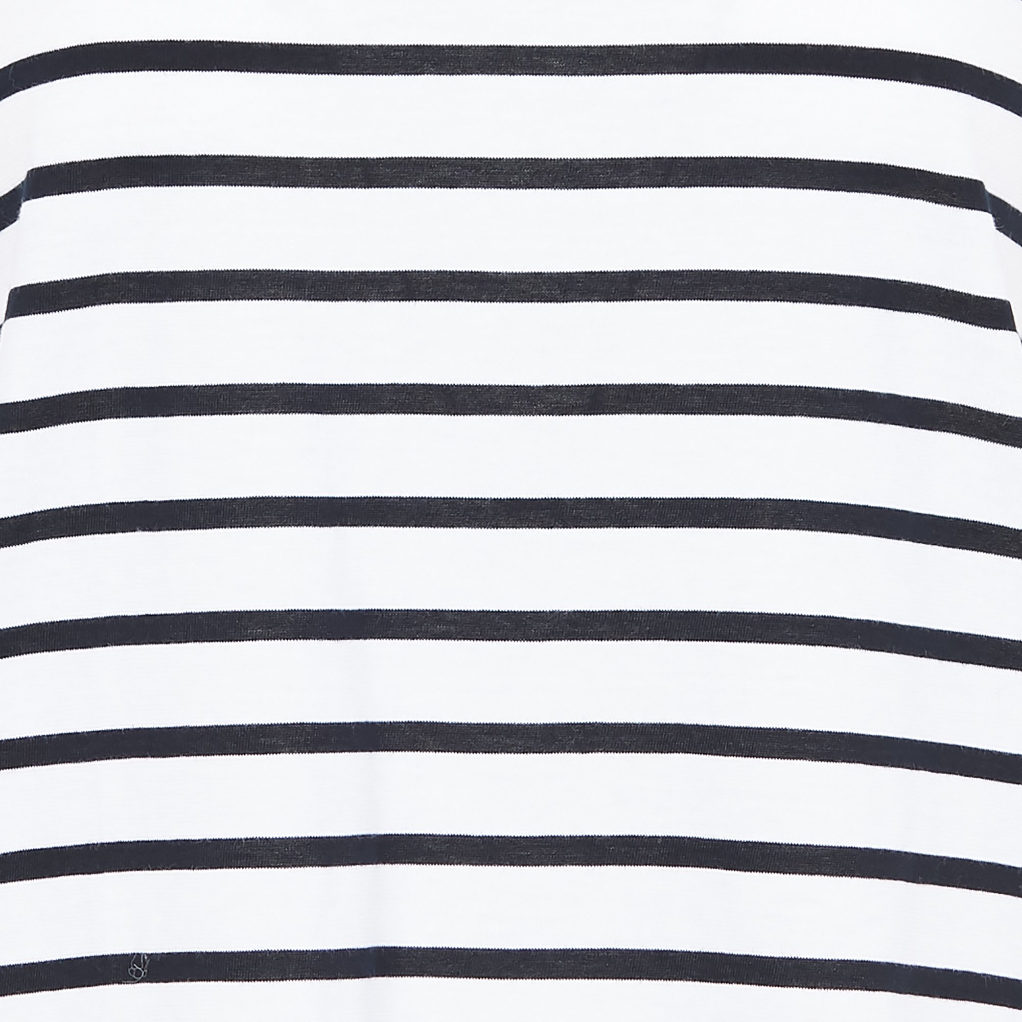 Tee-shirt col rond rayé en coton ARMOR-LUX Blanc