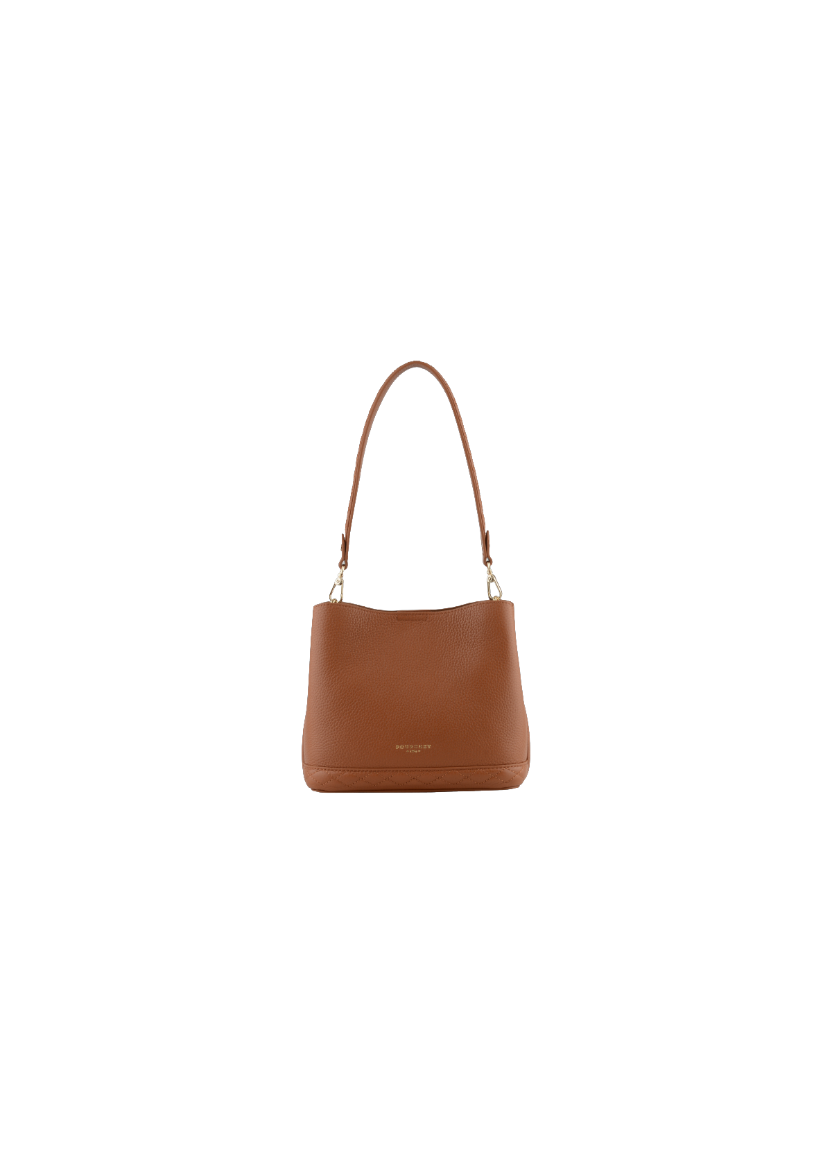 Manhattan | sac porté épaule nano en cuir de vachette Marron